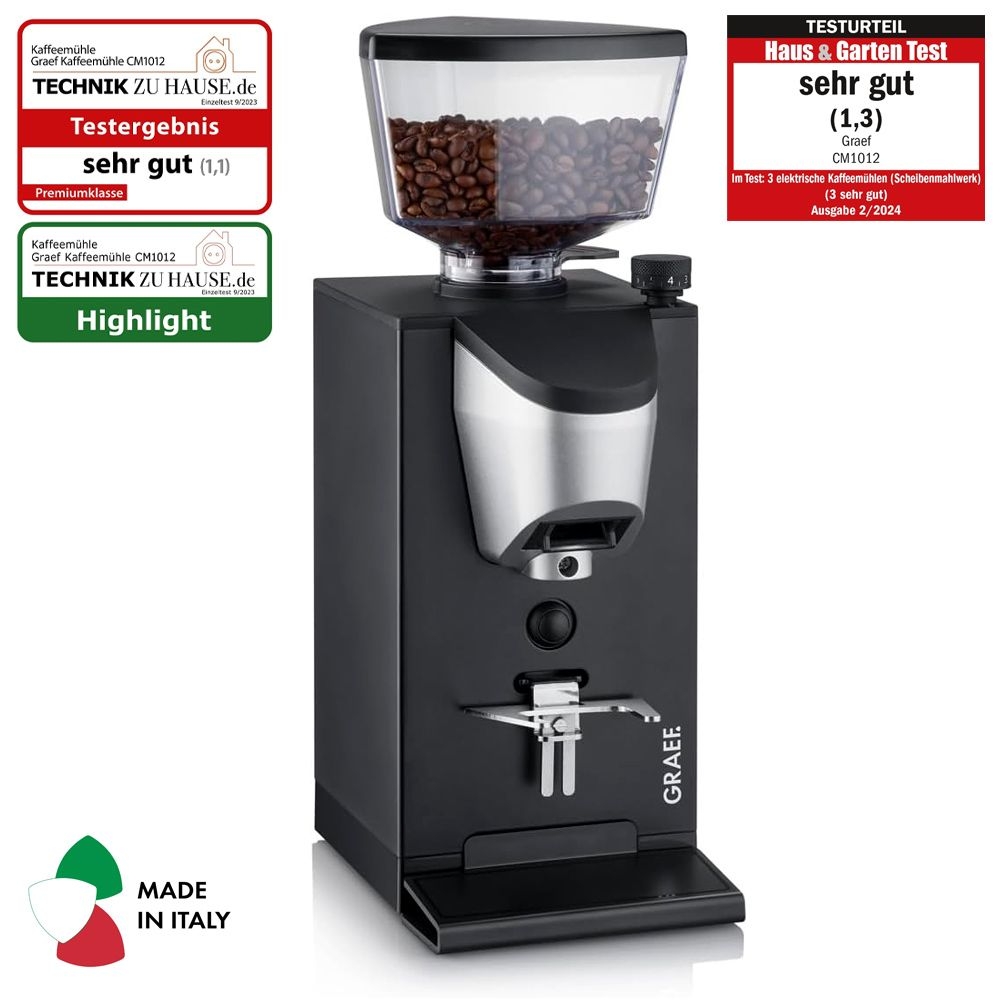 Graef CM1012 electric coffee grinder with bean hopper