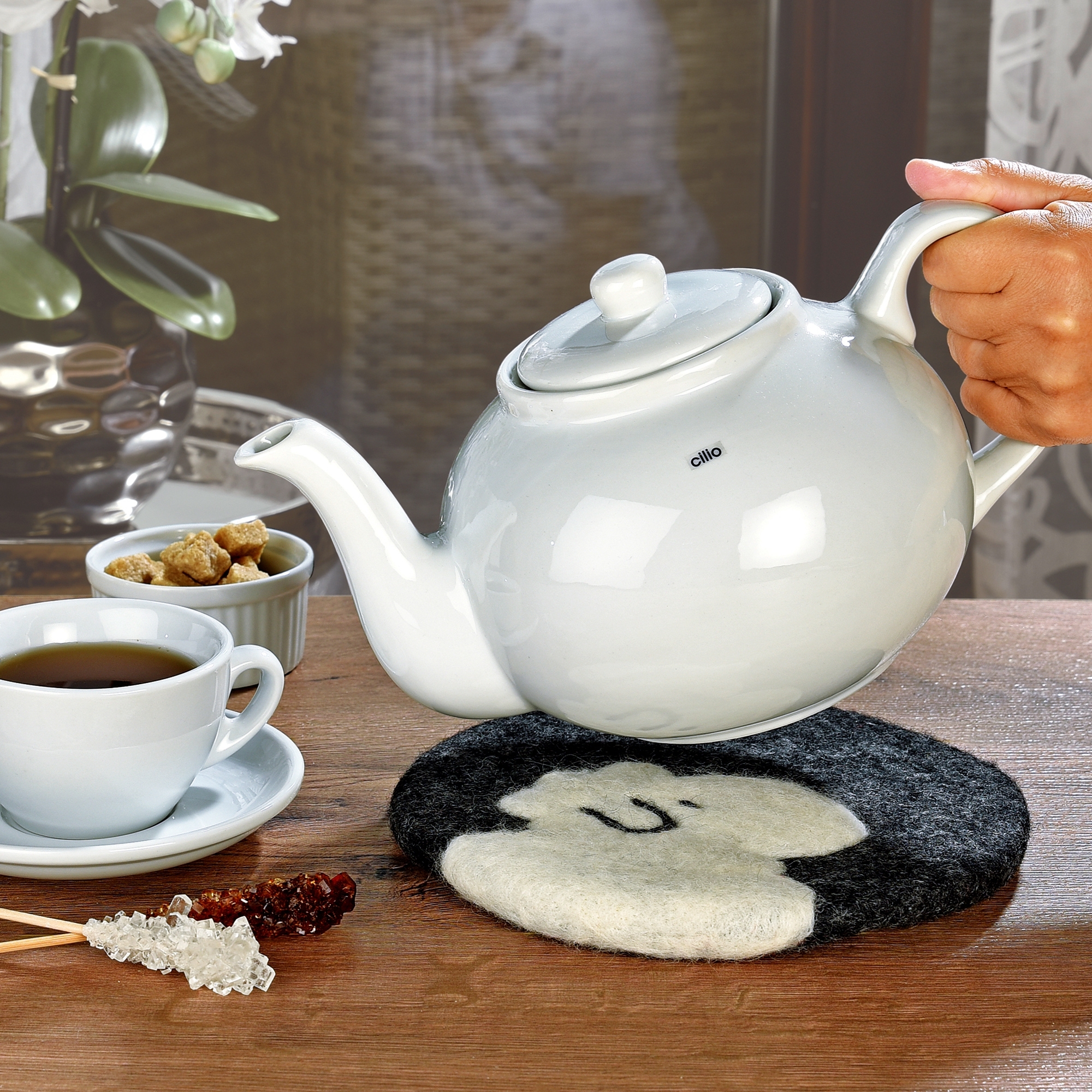 Cilio - Coaster black LANA Sheep