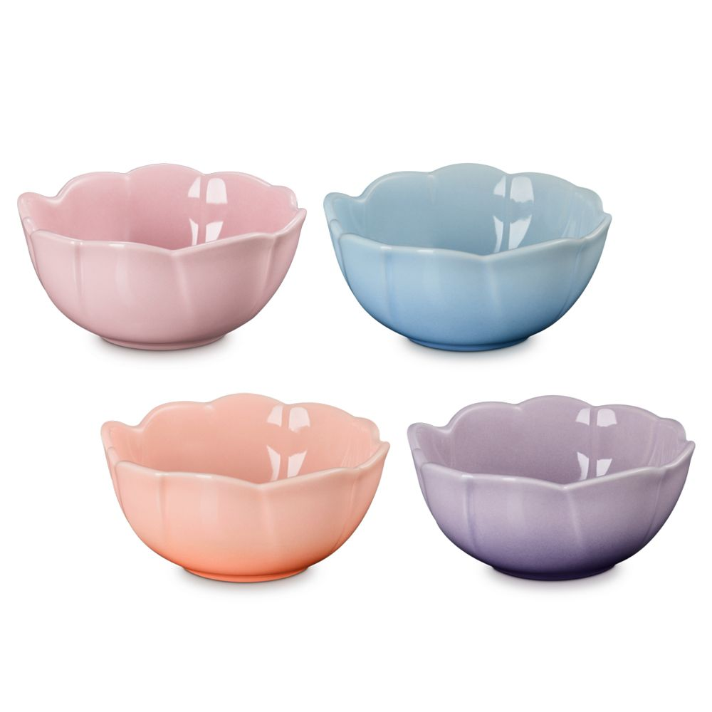 Le Creuset - Set of 4 Flower Bowls | Pastell Pink