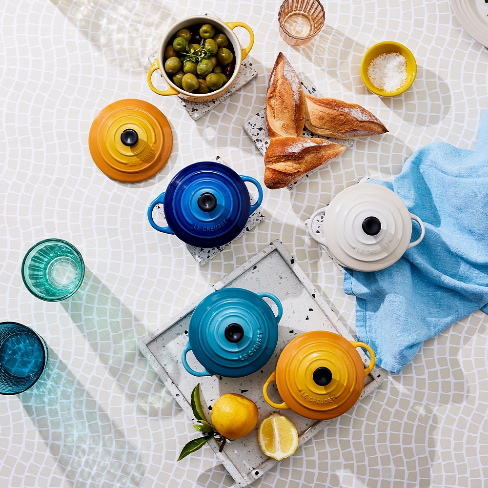 Le Creuset - 4er Set Mini-Cocotte - Rivera Collection Le Creuset - 4er Set Mini-Cocotte - Rivera Collection