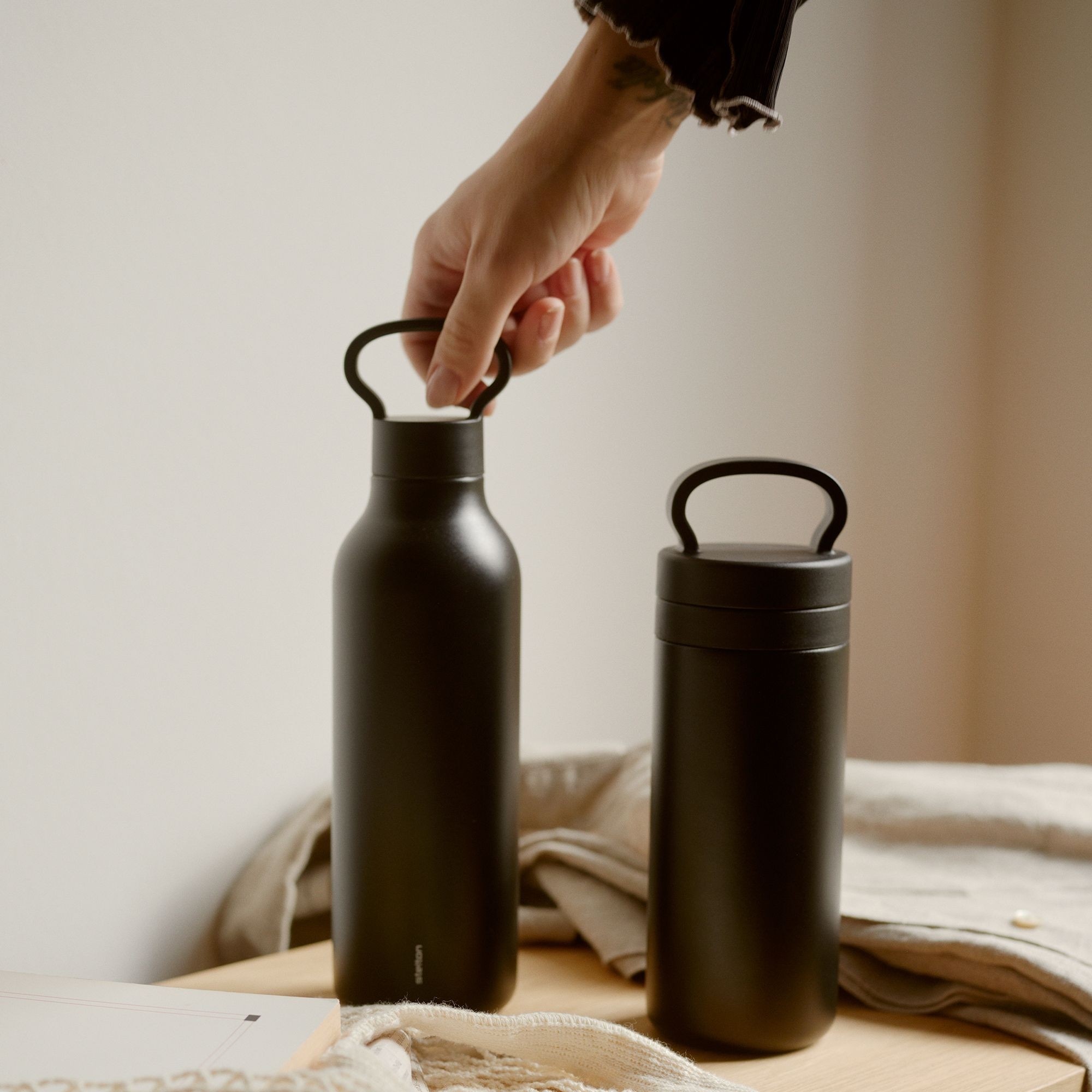 Stelton - vacuum flask "Tabi" 0,55l - black