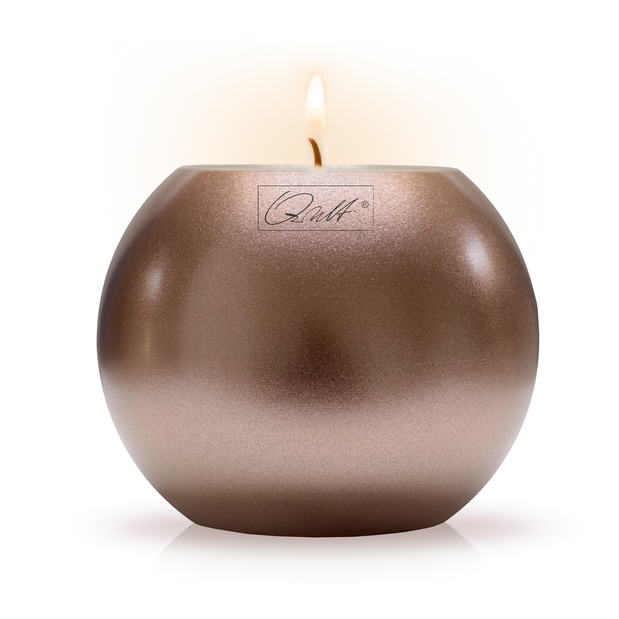 Qult Farluce Moon Metallic - Tealight Candle Holder - Bronze