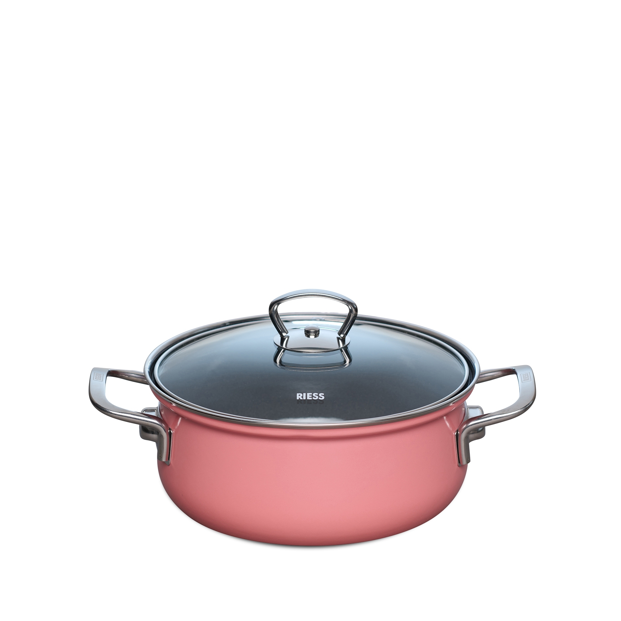 Riess NOUVELLE - Cappuccino - Casserole with glass lid 16 cm
