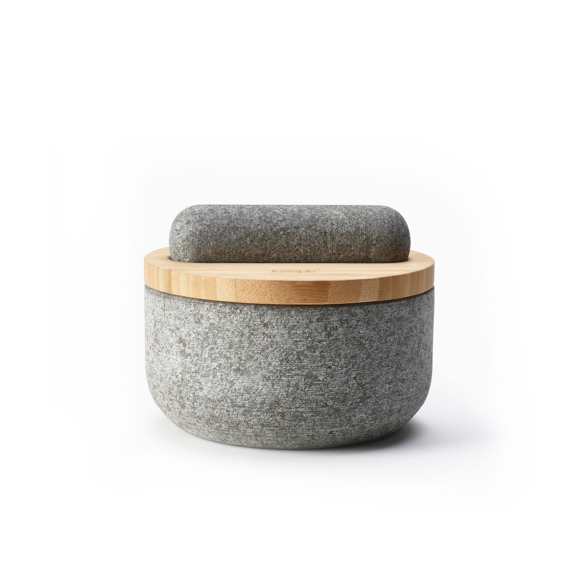Joseph Joseph - Dash™ Pestle & Mortar with Bamboo Lid Joseph Joseph - Dash™ Pestle & Mortar with Bamboo Lid