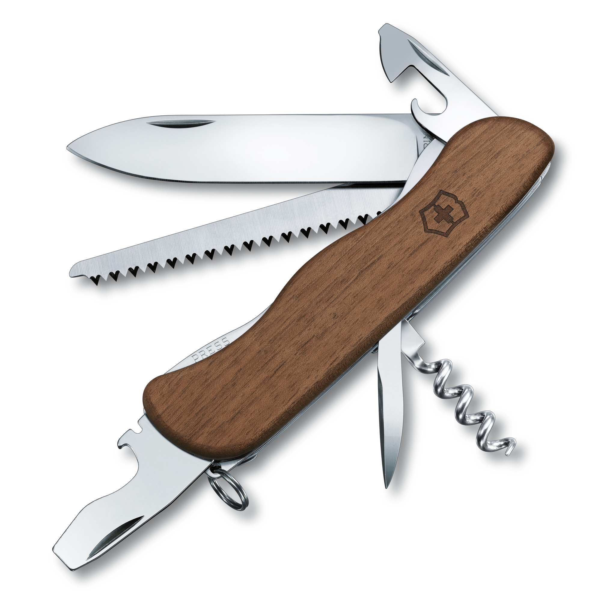  Victorinox Huntsman Wood Swiss Army Knife, Medium, Camping  Pocket Knives, Multi Tool, 13 Functions, Large Blade, Saw, Wood : Home &  Kitchen