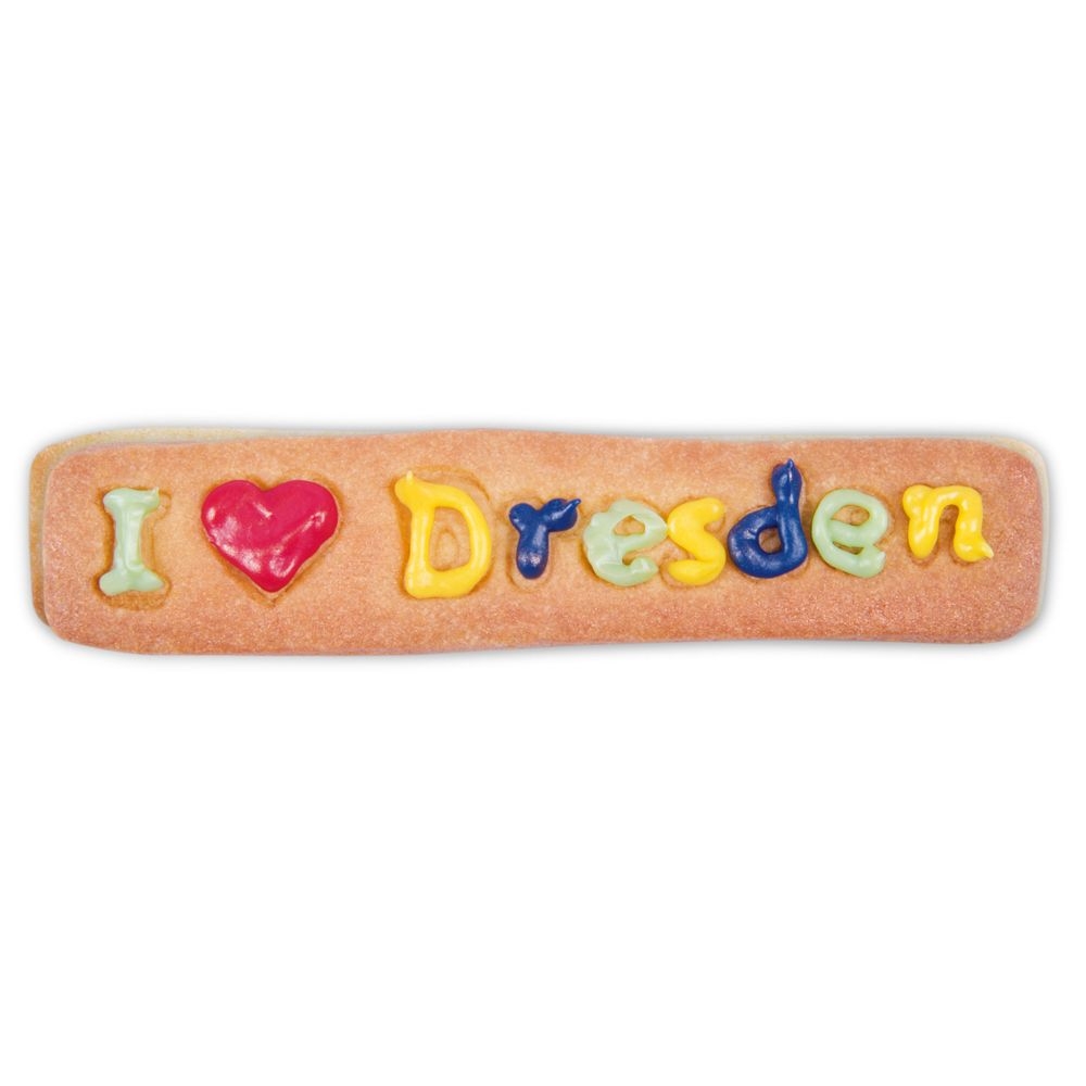 Städter - Cookie cutter I Love Dresden - 11 cm