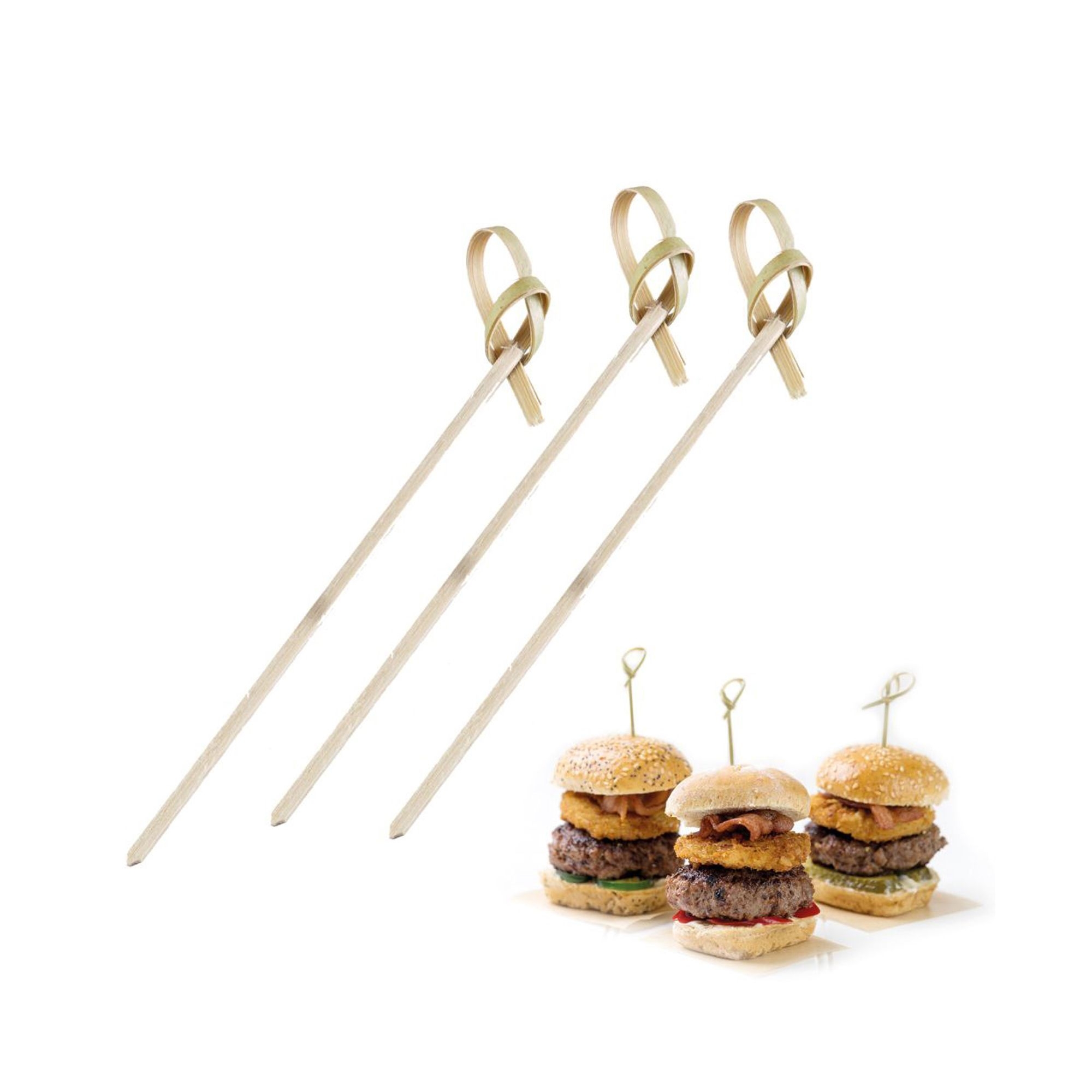 Westmark 50 Fingerfood Sticks Woody aus Bambus, 10 cm