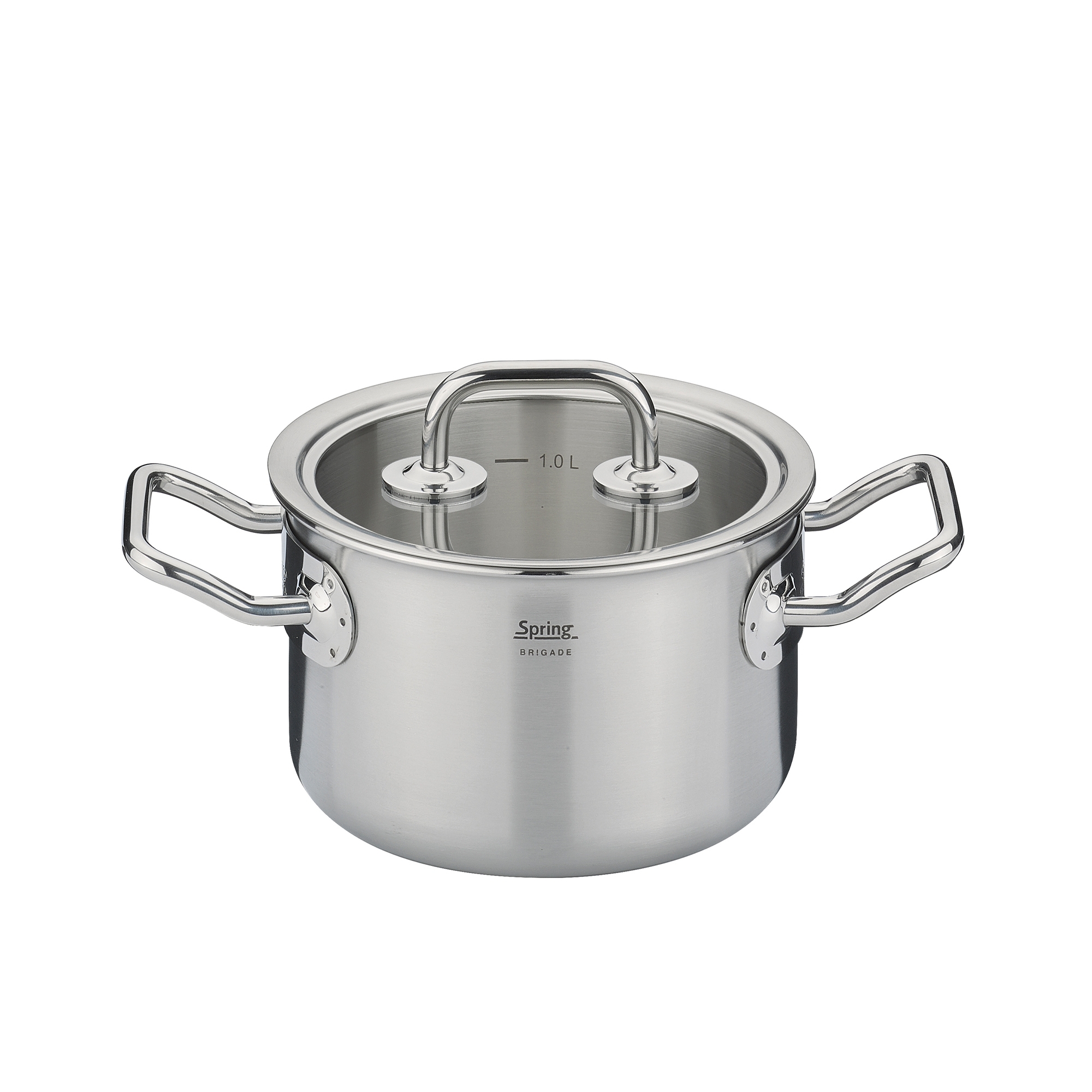 Spring - Fleischtopf mit Glasdeckel - BRIGADE BASIC - 14 cm