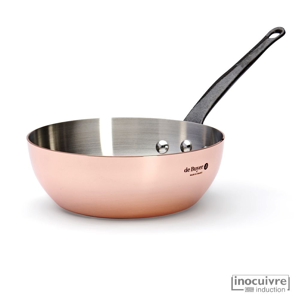 de Buyer - Kupfer Kochgeschirr 3er-Set - Prima Matera - Gusseisengriffe de Buyer - Kupfer Kochgeschirr 3er-Set - Prima Matera - Gusseisengriffe