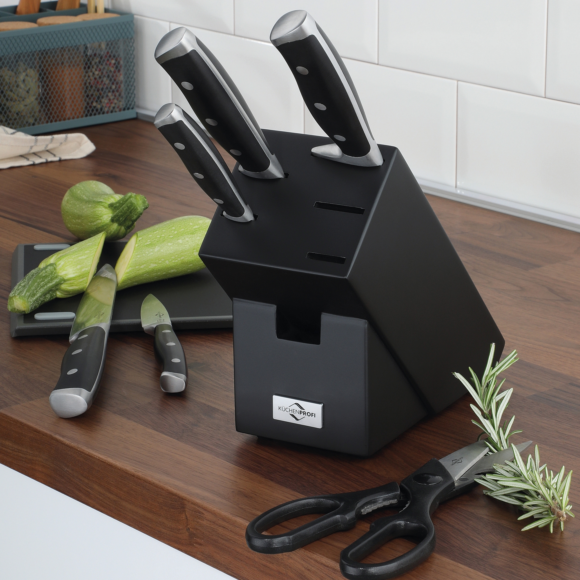 Küchenprofi - Messerblock PRIMUS CLASSIC - 7-tlg. - Schwarz