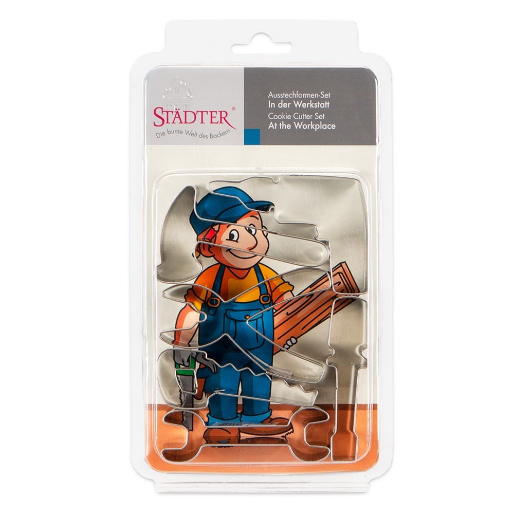 Städter - Cookie Cutter "In the workshop" - Set, 6 pieces Städter - Cookie Cutter "In the workshop" - Set, 6 pieces