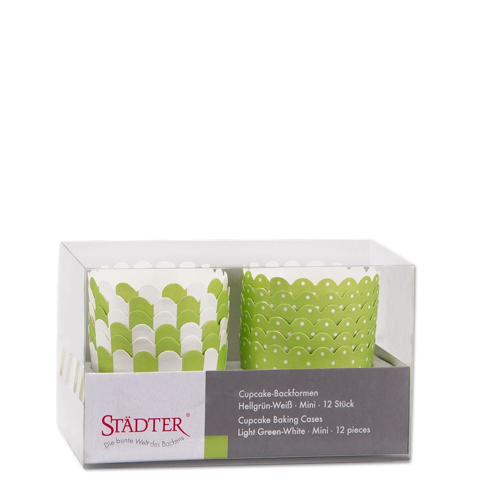 Städter - Cupcake Backform - ø 50 x 47 mm - Mini - Bunt - 12 Stück