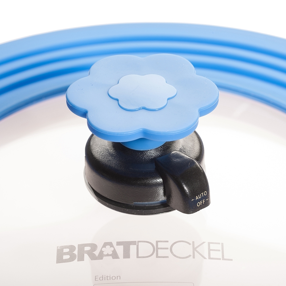 Kochblume - Smart Lid with Auto-Release Valve 31 cm, blue Kochblume - Smart Lid with Auto-Release Valve 31 cm, blue