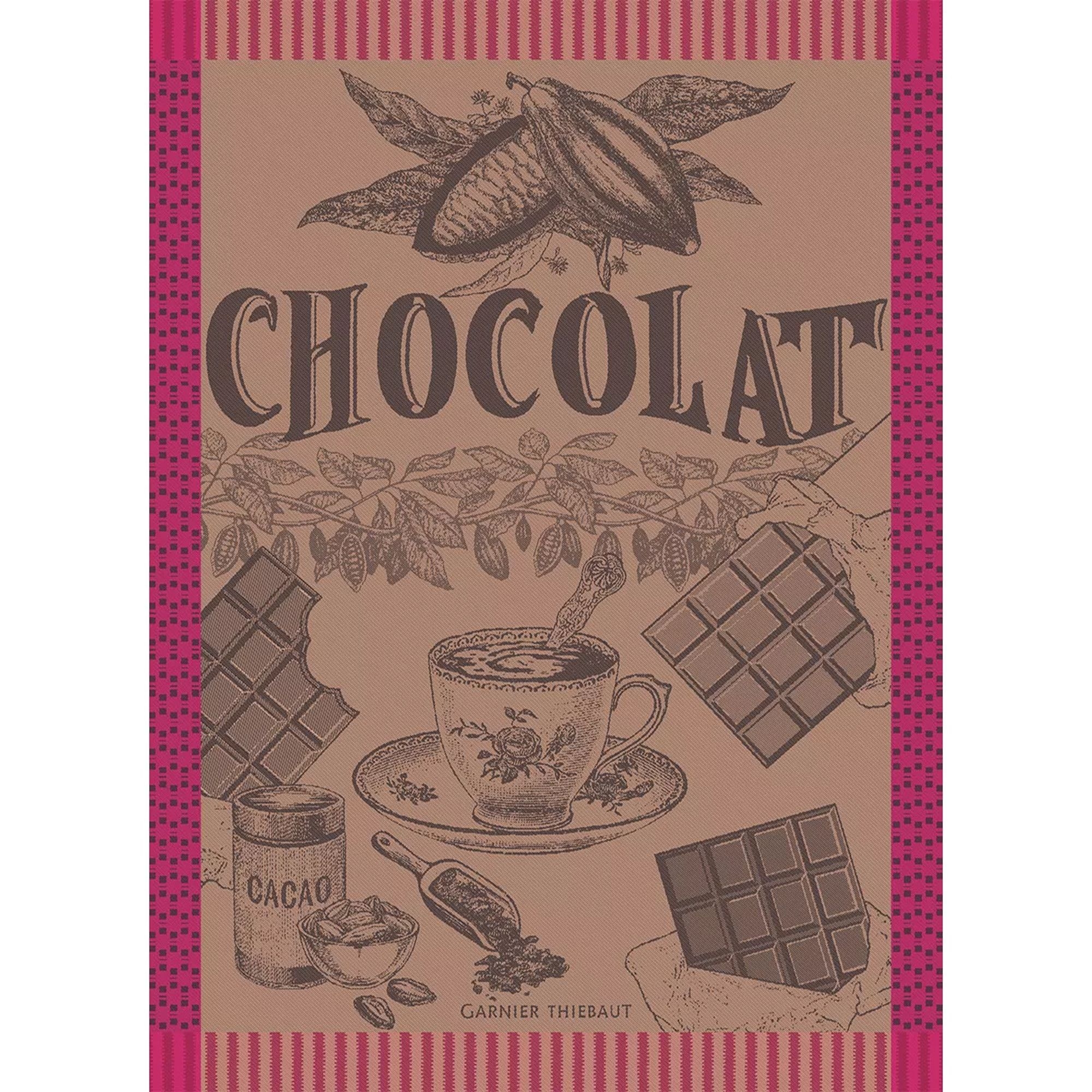 Garnier-Thiebaut Geschirrtuch - Tasse de Choco Fuchsia Garnier-Thiebaut Geschirrtuch - Tasse de Choco Fuchsia