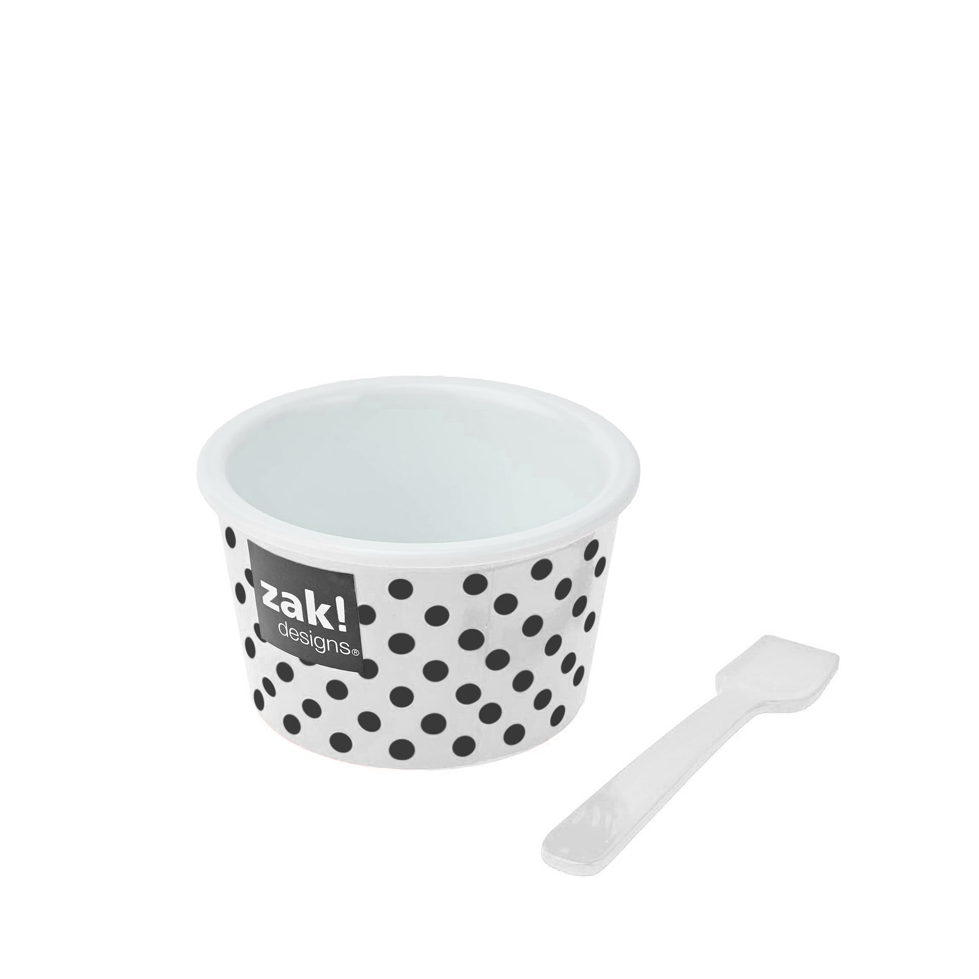 zak!designs - Eisbecher Dotty schwarz/weiß