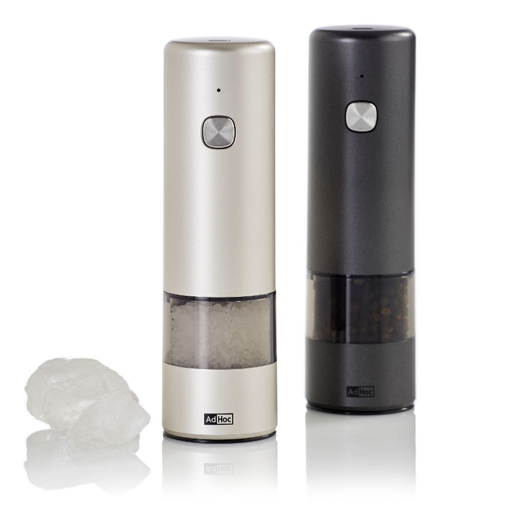 AdHoc i.Mill elektrische Salz- und Pfeffermühle light grey
