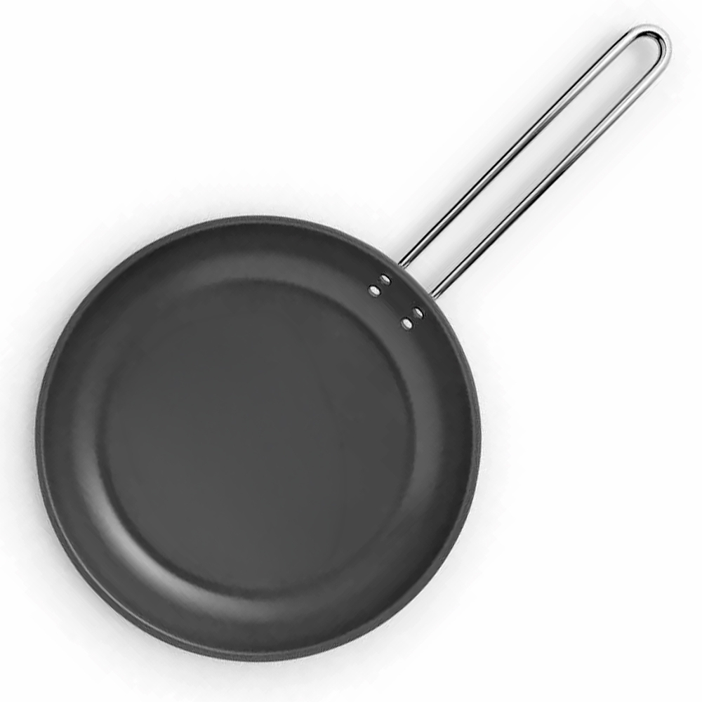 Eva Trio - Stainless Steel Frying pan 24 cm | Slip-Let® Laser Titanium