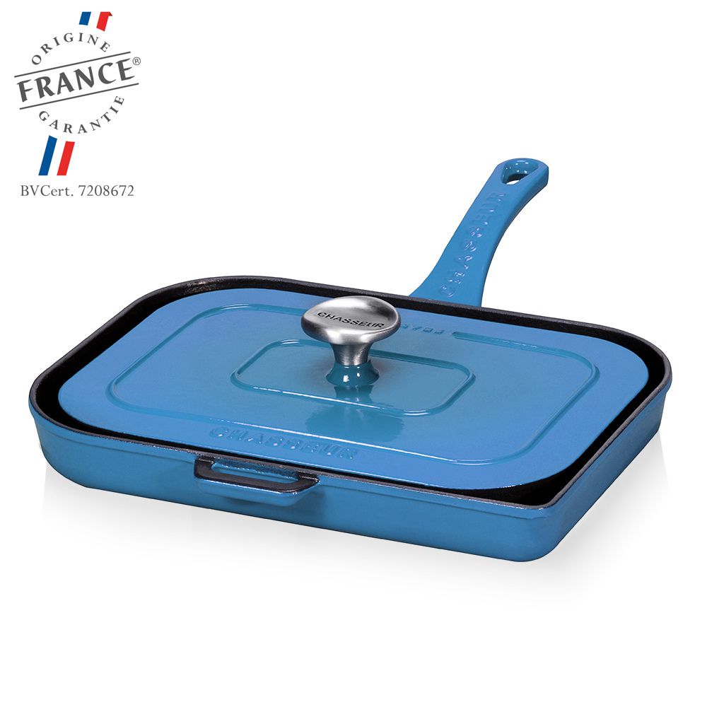 Chasseur - Panini Presse mit Grillpfanne - Blau