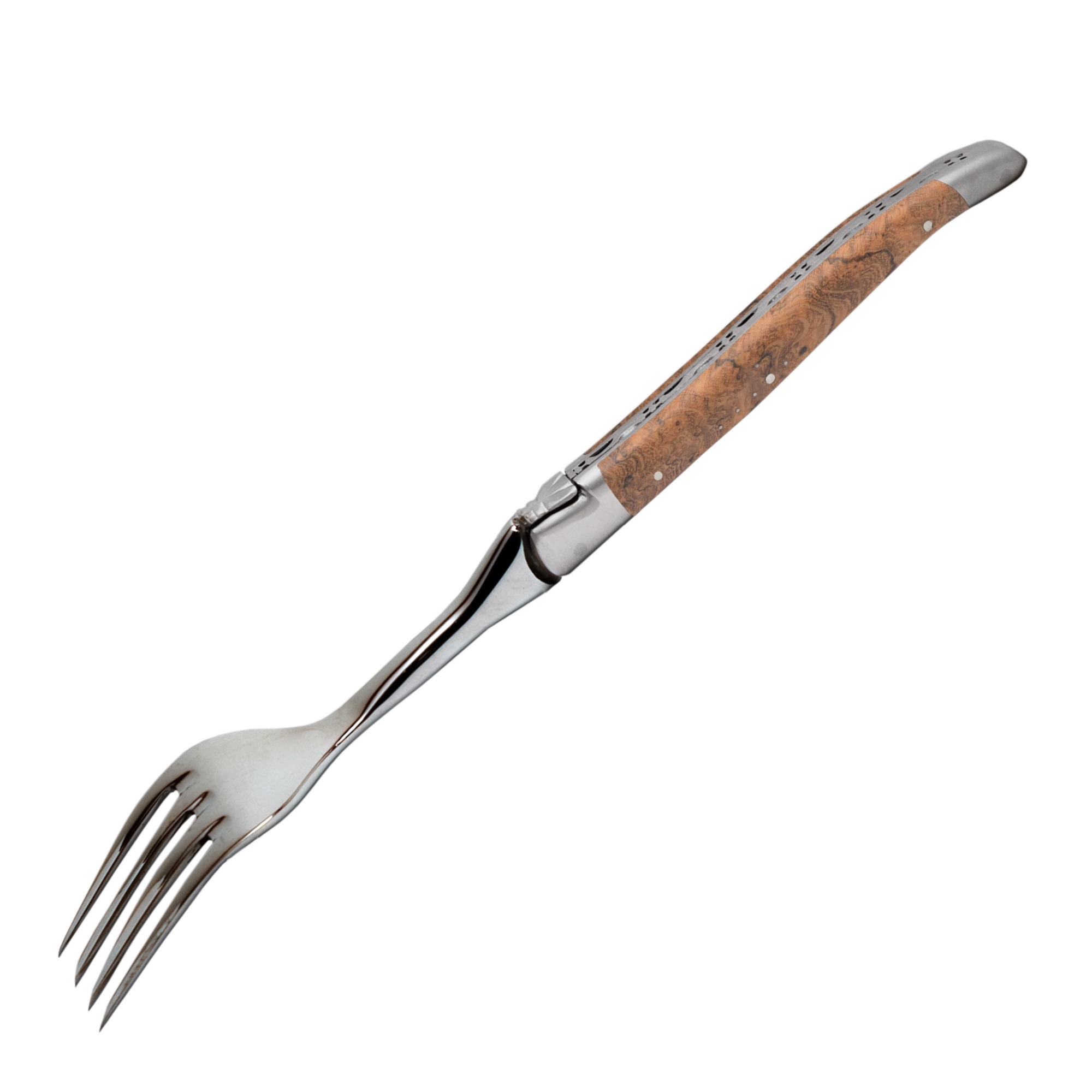 Elegant fork with wooden handle