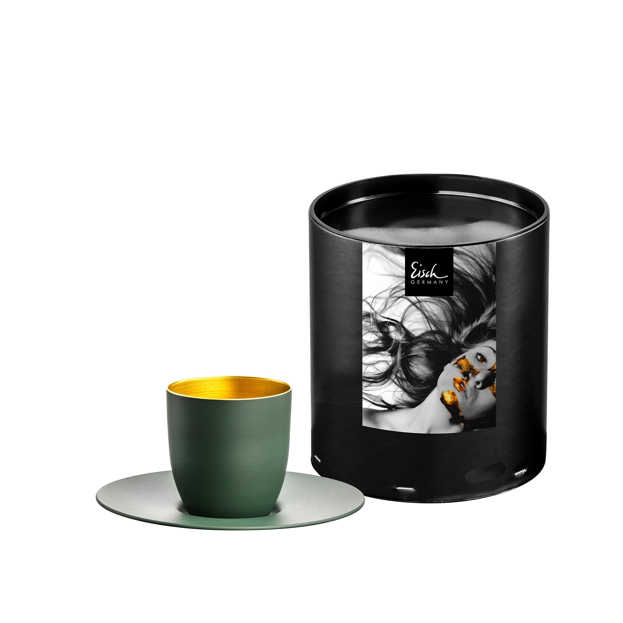 Eisch – COSMO COLLECT espresso set, green/gold