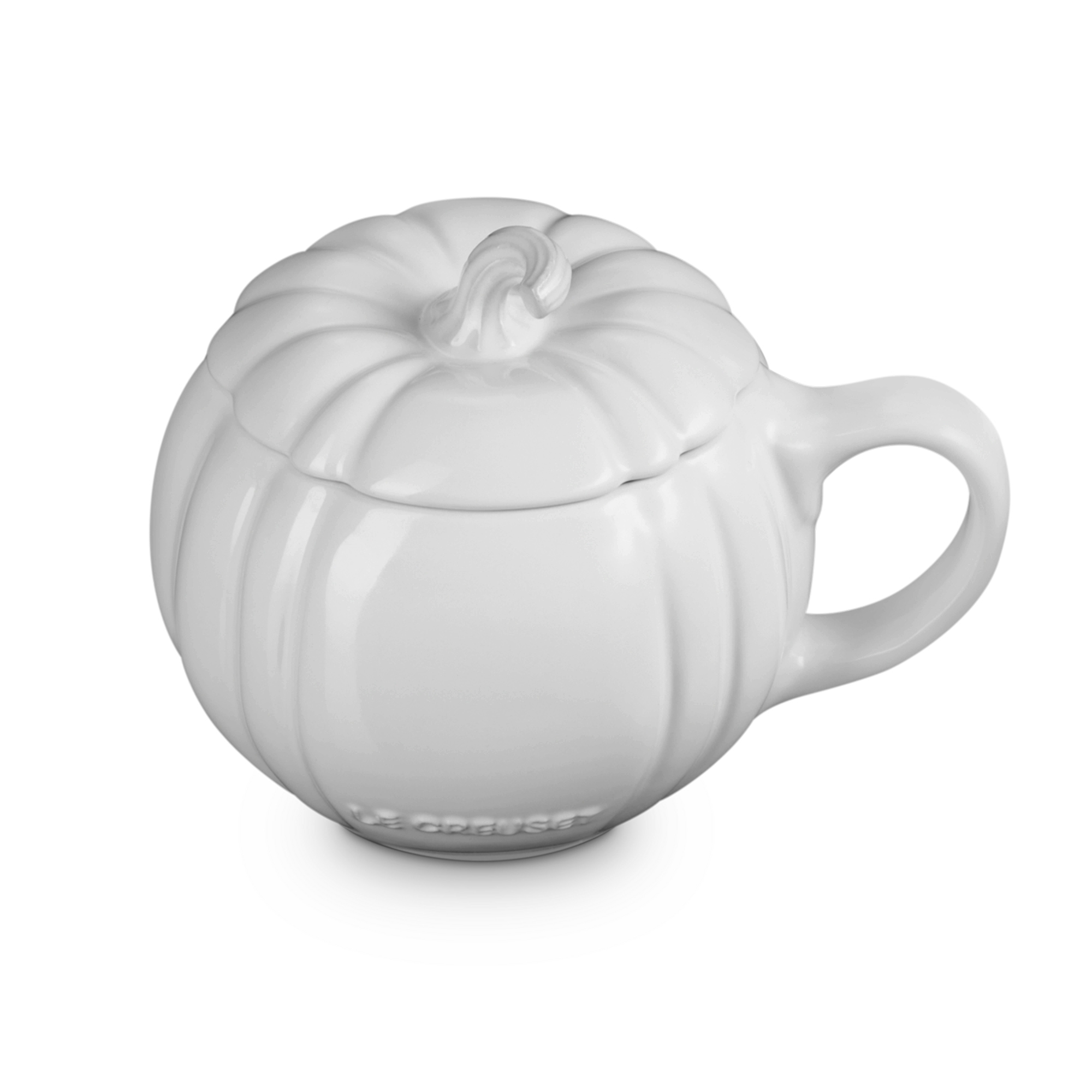 Le Creuset - Pumpkin Mug with lid 400 ml - White