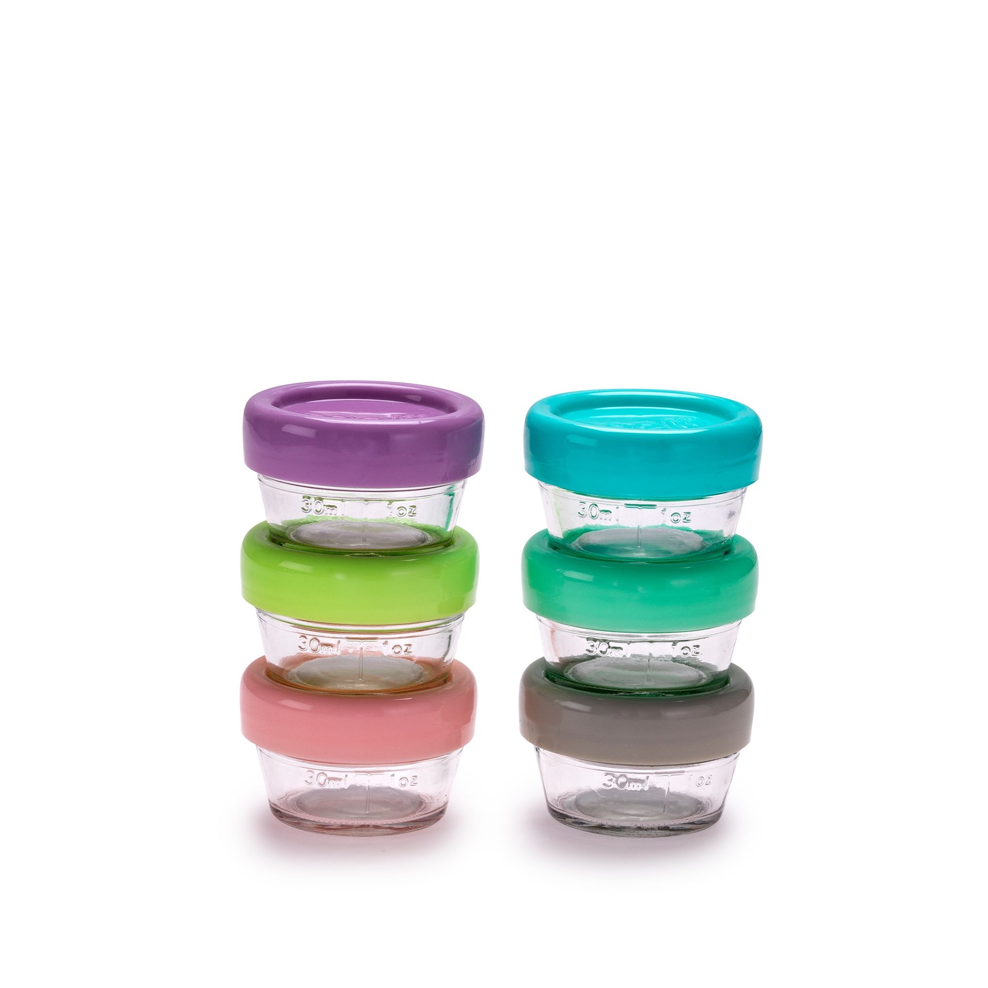 melii - Gläschen mit Deckel - 6er-Set je 59 ml, bunt melii - Gläschen mit Deckel - 6er-Set je 59 ml, bunt