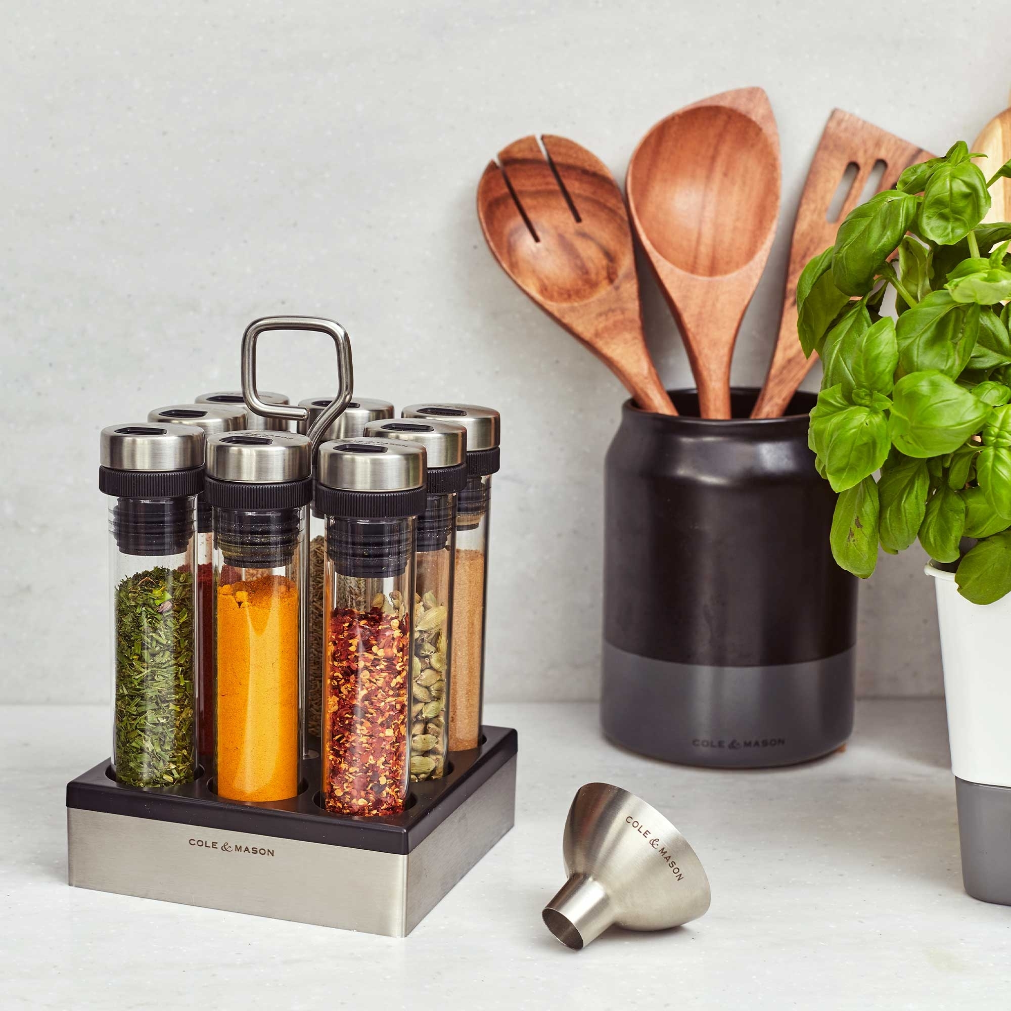 COLE & MASON - Shadwell Spice Storage For Kitchen Cabinet