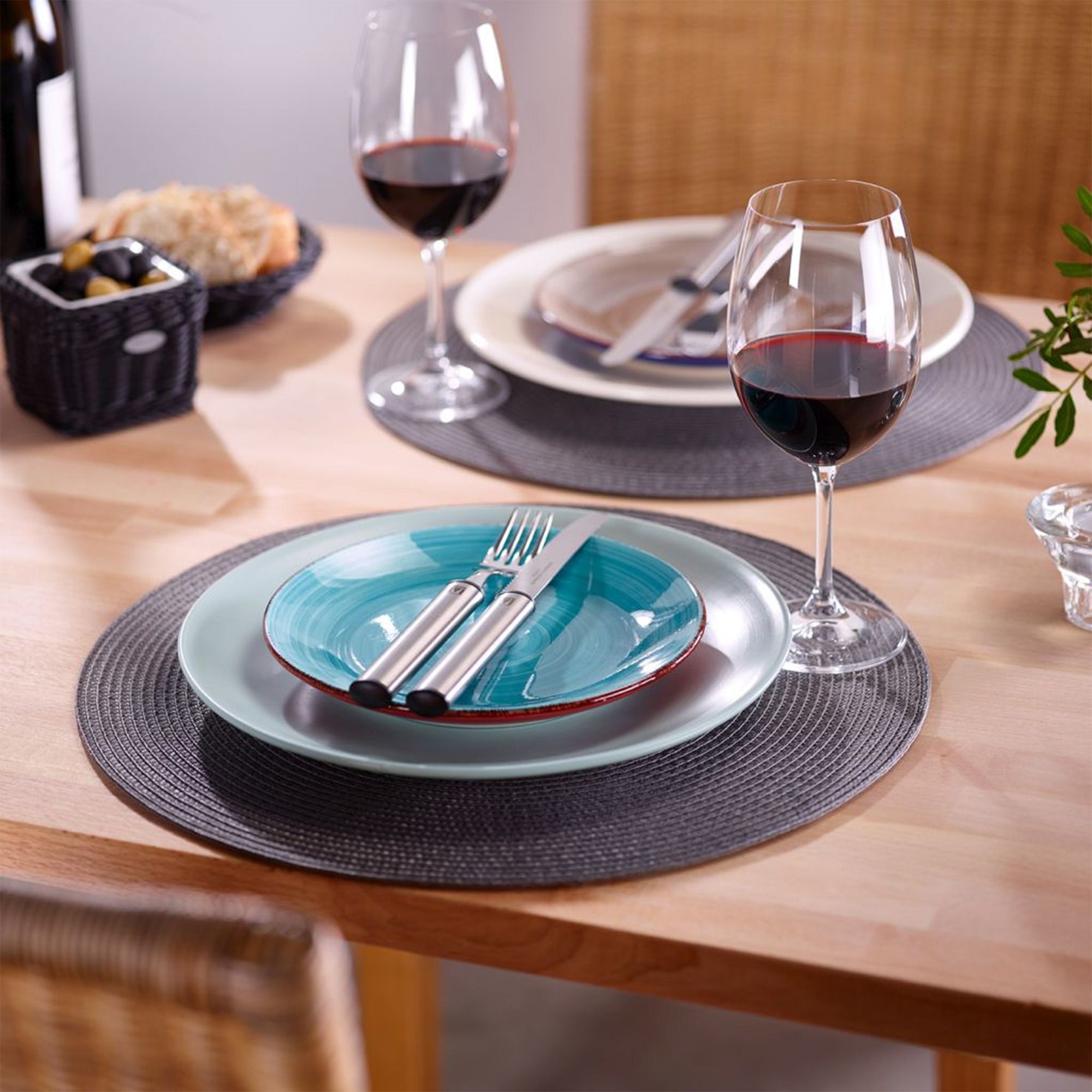 Westmark - Tischset »Circle«, rund Ø 38 cm, anthrazit