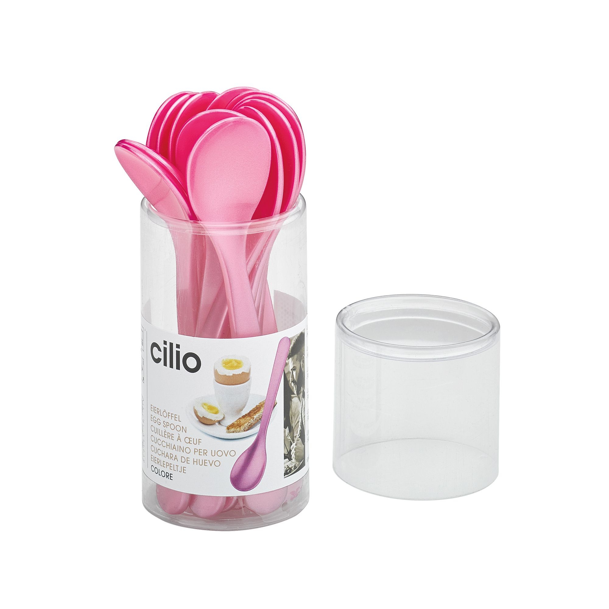 Cilio - Egg spoon COLORE - pink Cilio - Egg spoon COLORE - pink