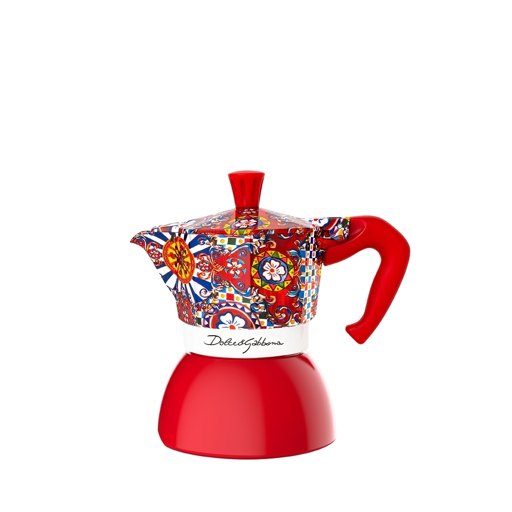 Bialetti - Moka Induktion Espressokocher 4 Tassen - Dolce & Gabbana Carretto Siciliano