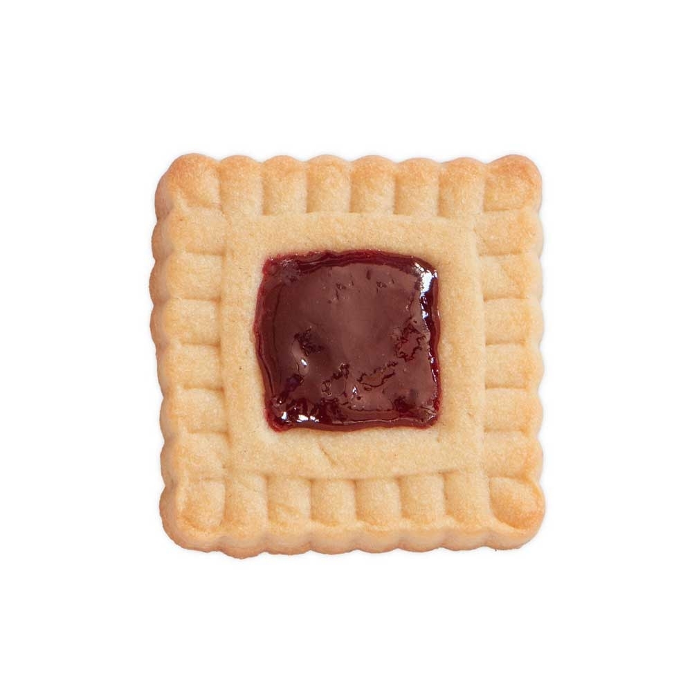 Städter - Cookie cutter with ejector - Wavy square - with embossing and ejector
