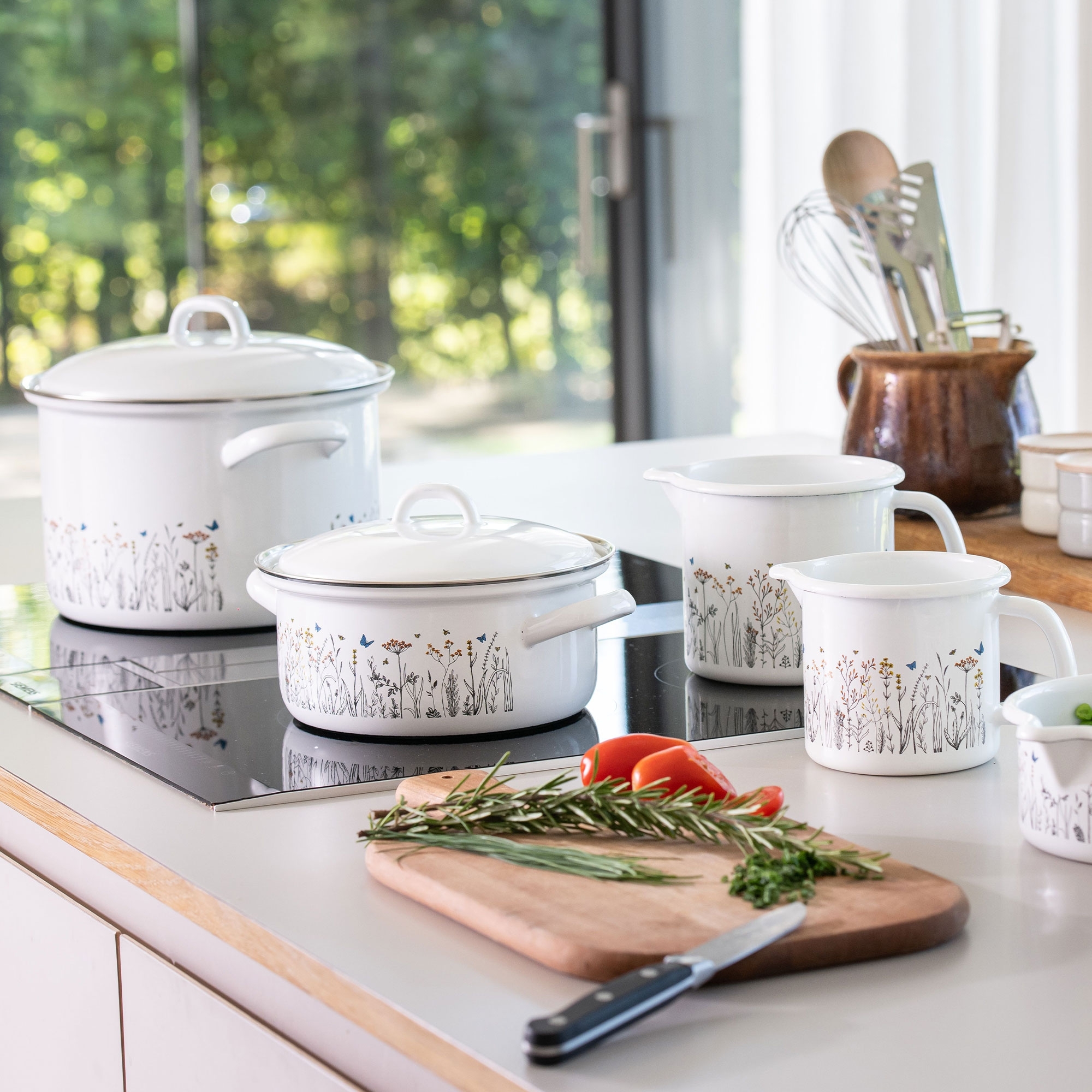 Riess SPECIAL DECOR - herb garden - casserole dish with lid 18 cm Riess SPECIAL DECOR - herb garden - casserole dish with lid 18 cm