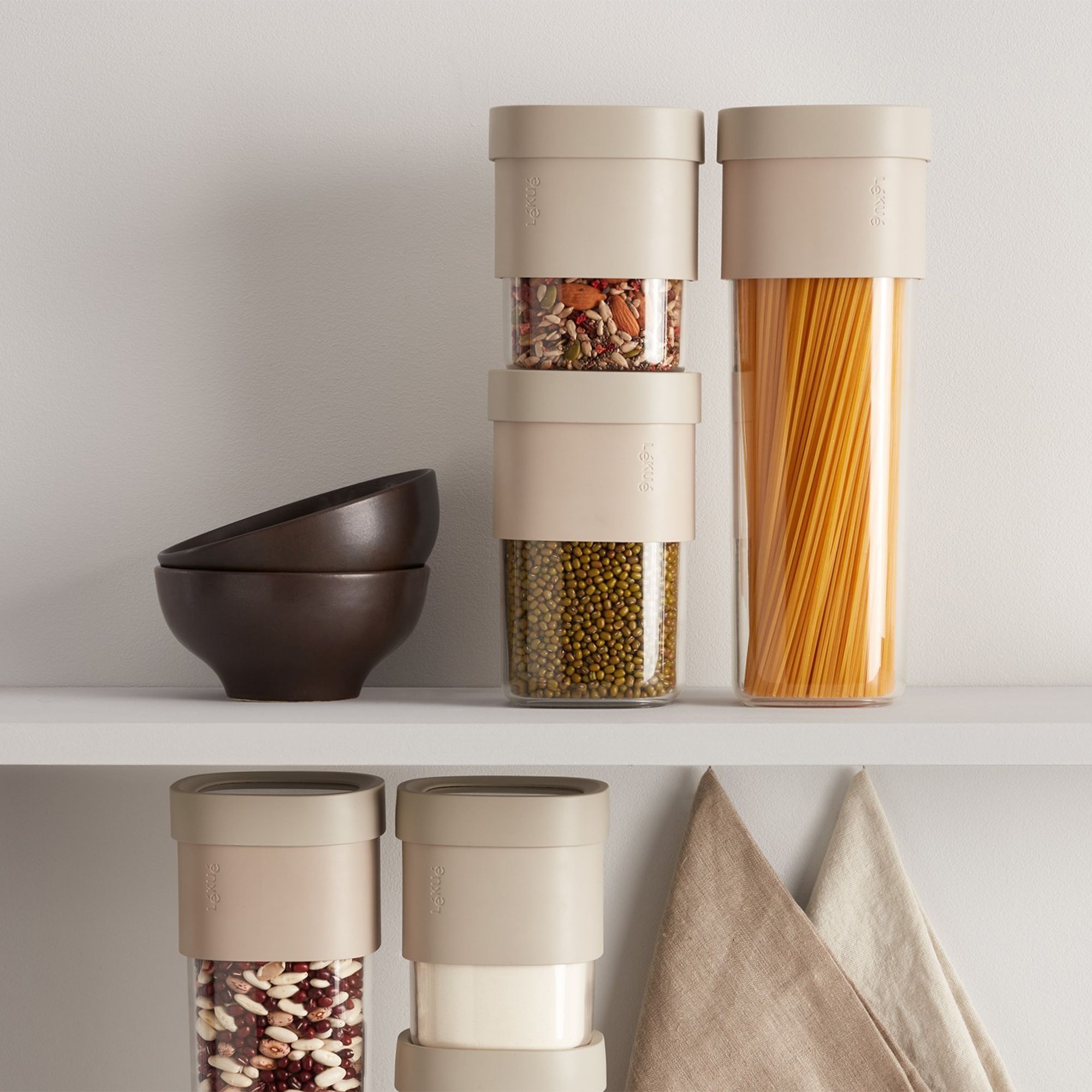 Lekue - Flip Storage, 3er-Set
