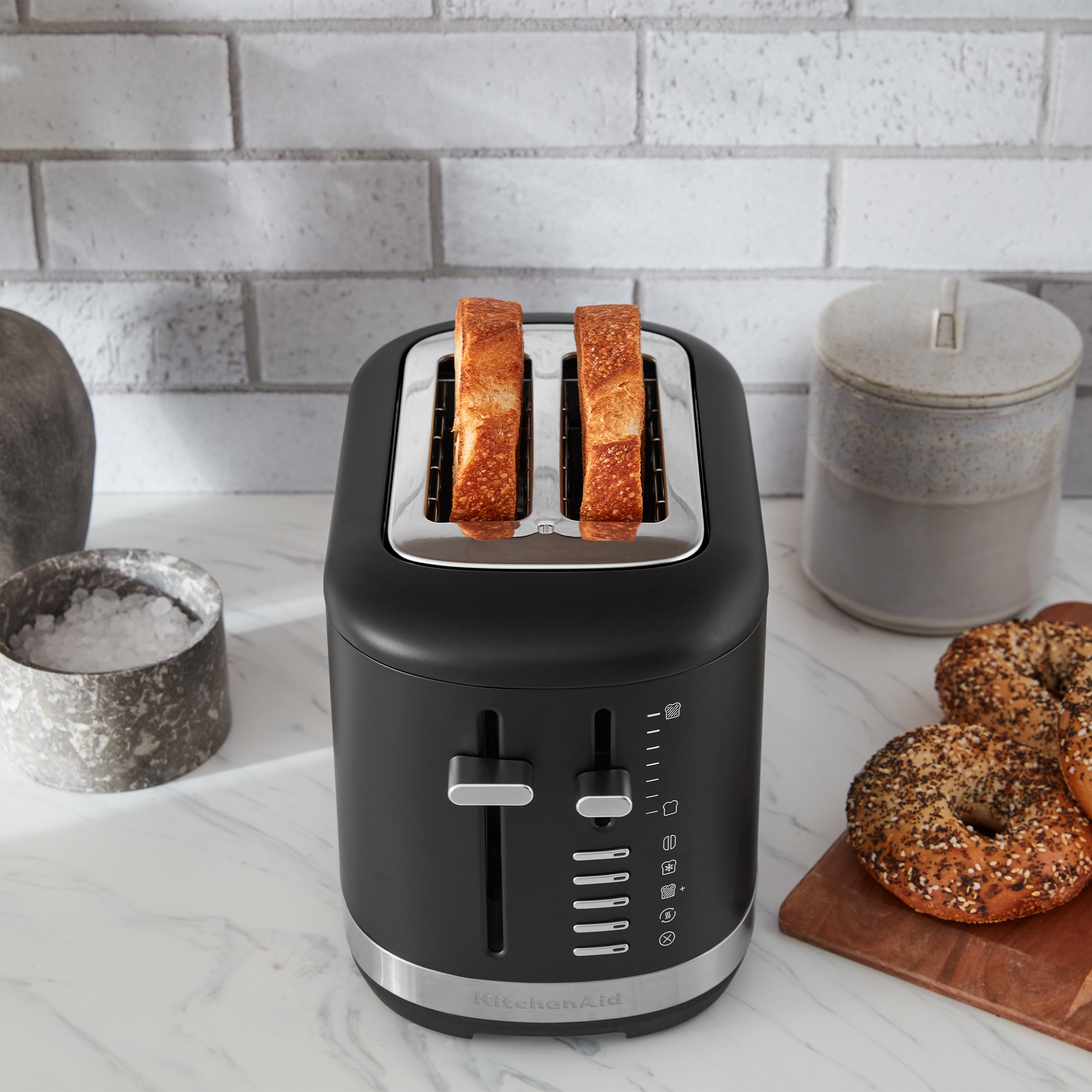 KitchenAid - Toaster with manual operation for 2 slices - Matt black