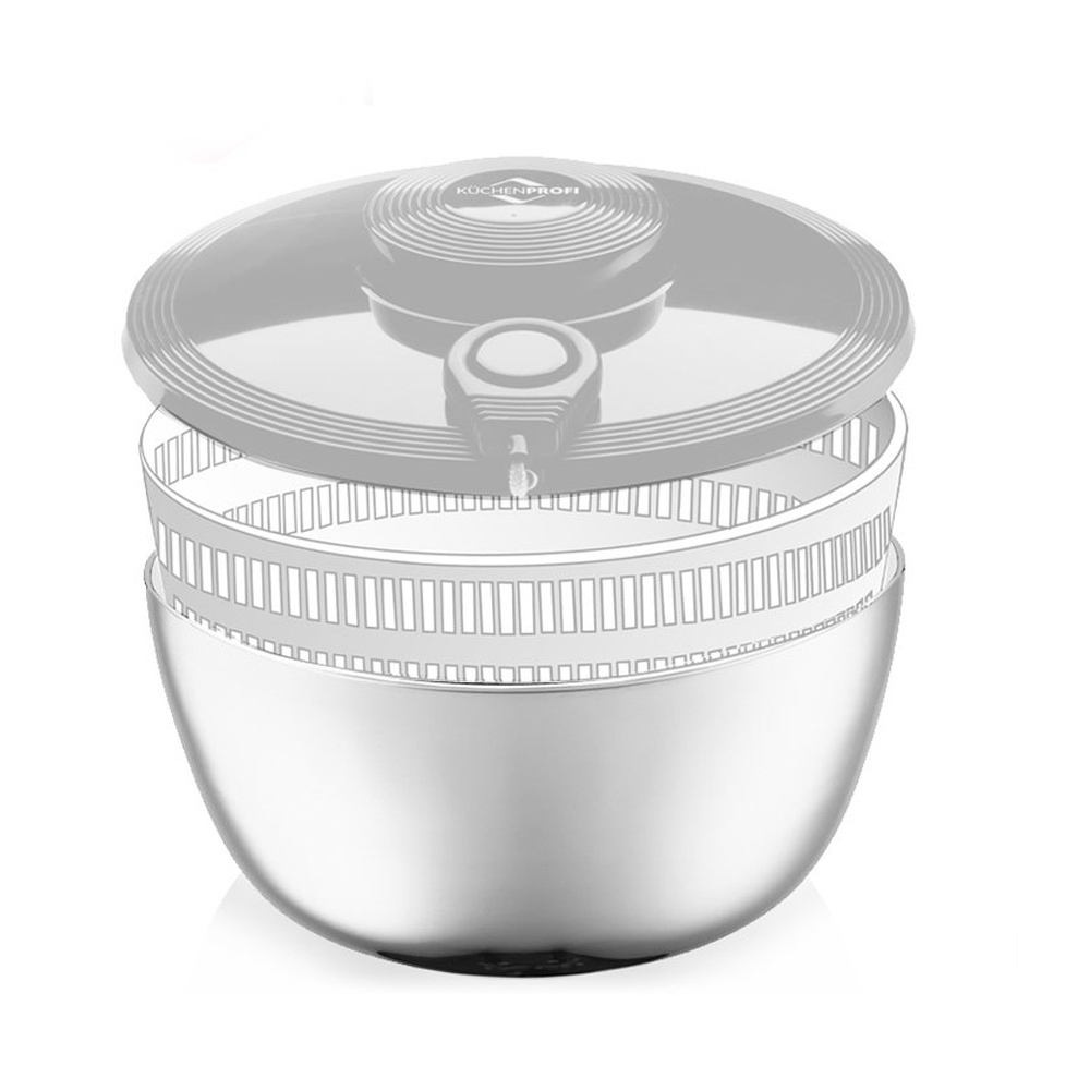 Küchenprofi - Bowl for salad spout stainless steel black Küchenprofi - Bowl for salad spout stainless steel black