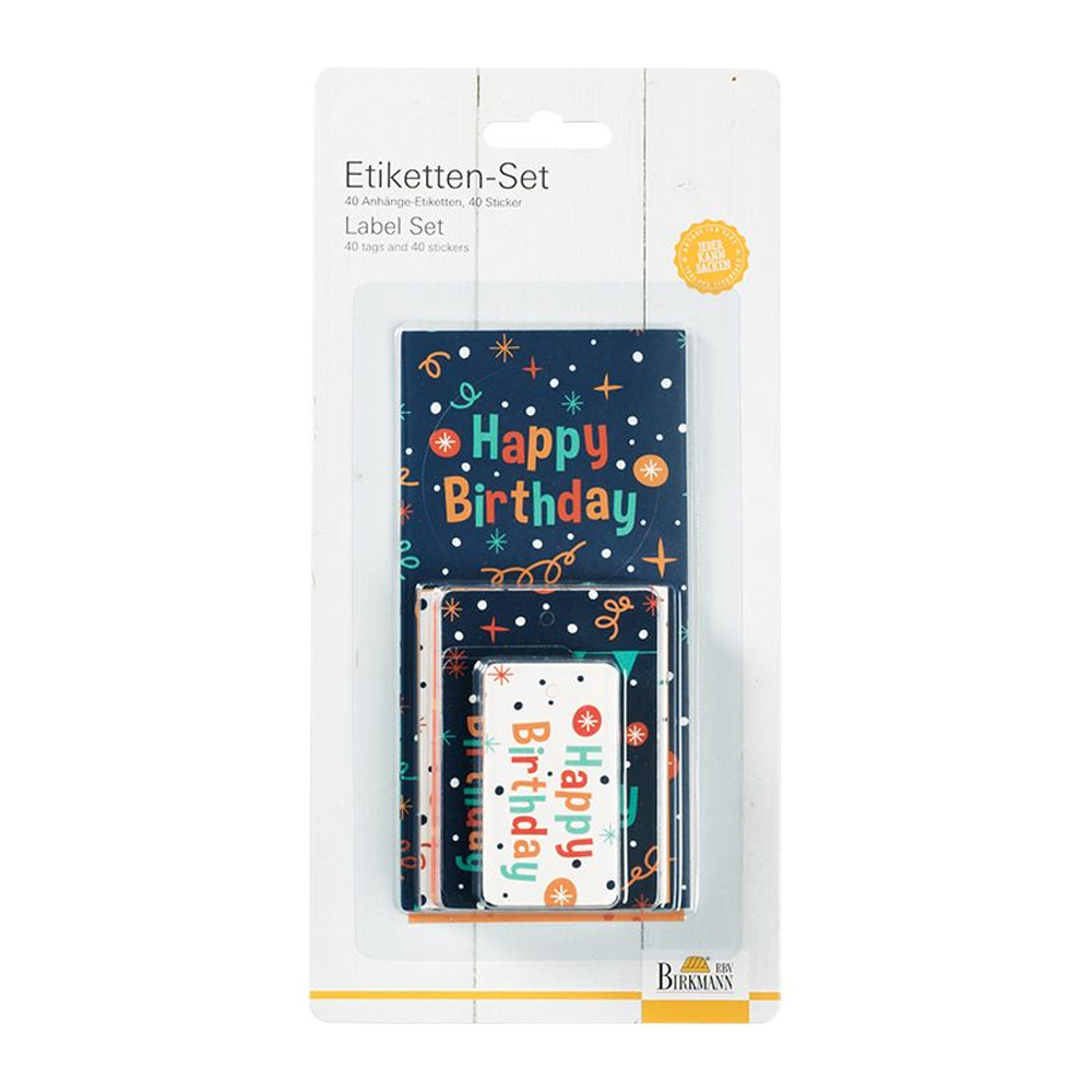 Birkmann - Label set Happy Birthday!