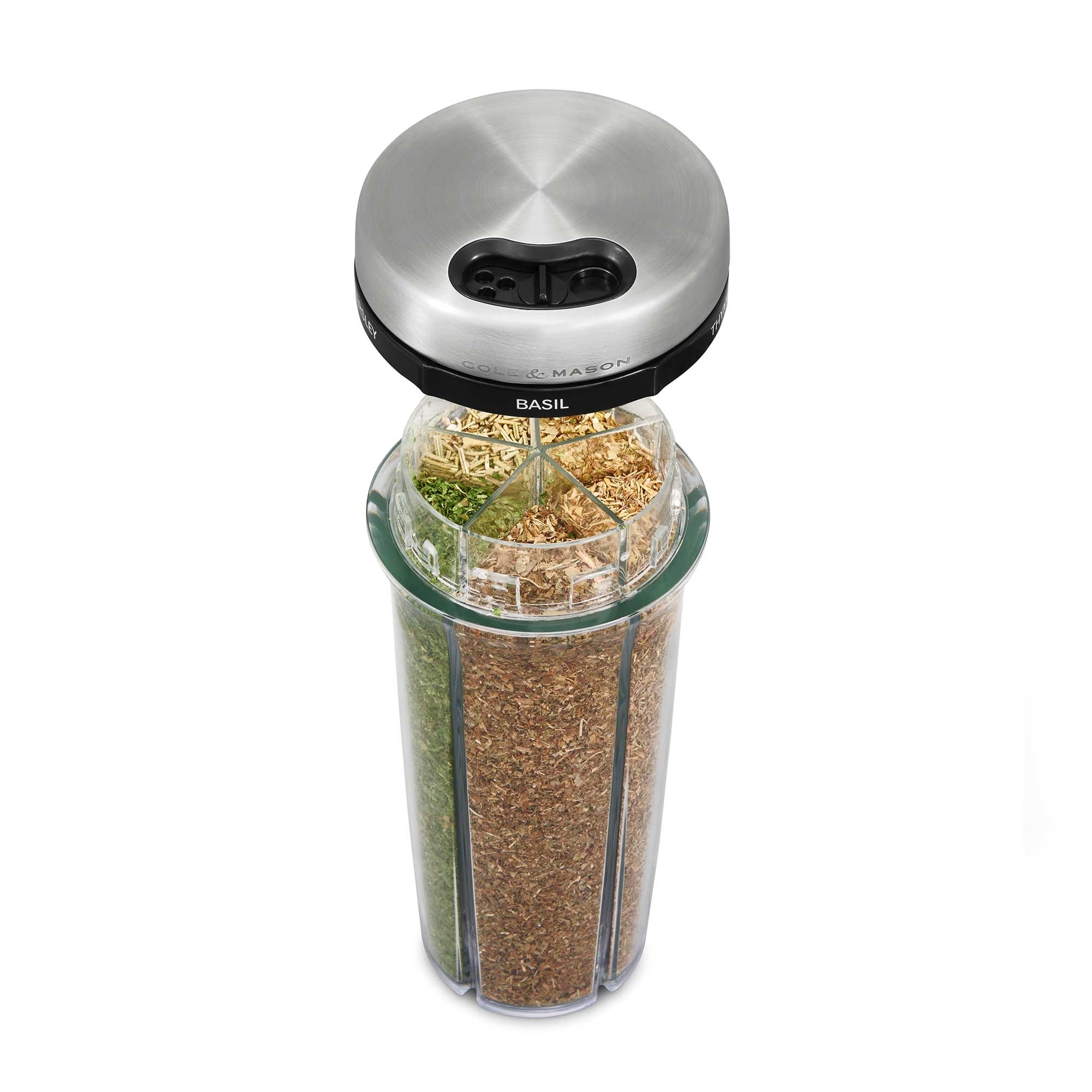 COLE & MASON - Saunderton Herb Jar | partially filled