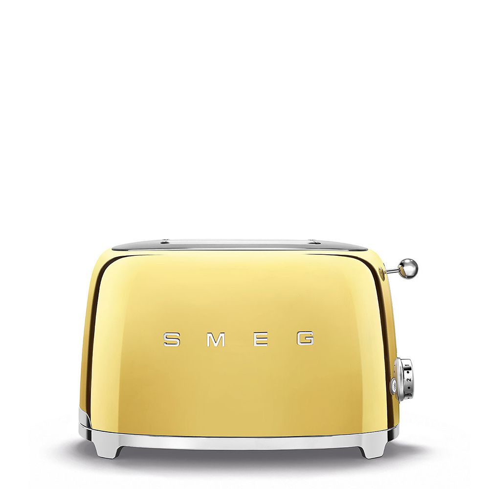 Smeg - 2-slot toaster compact - design line style The 50 ° years - gold