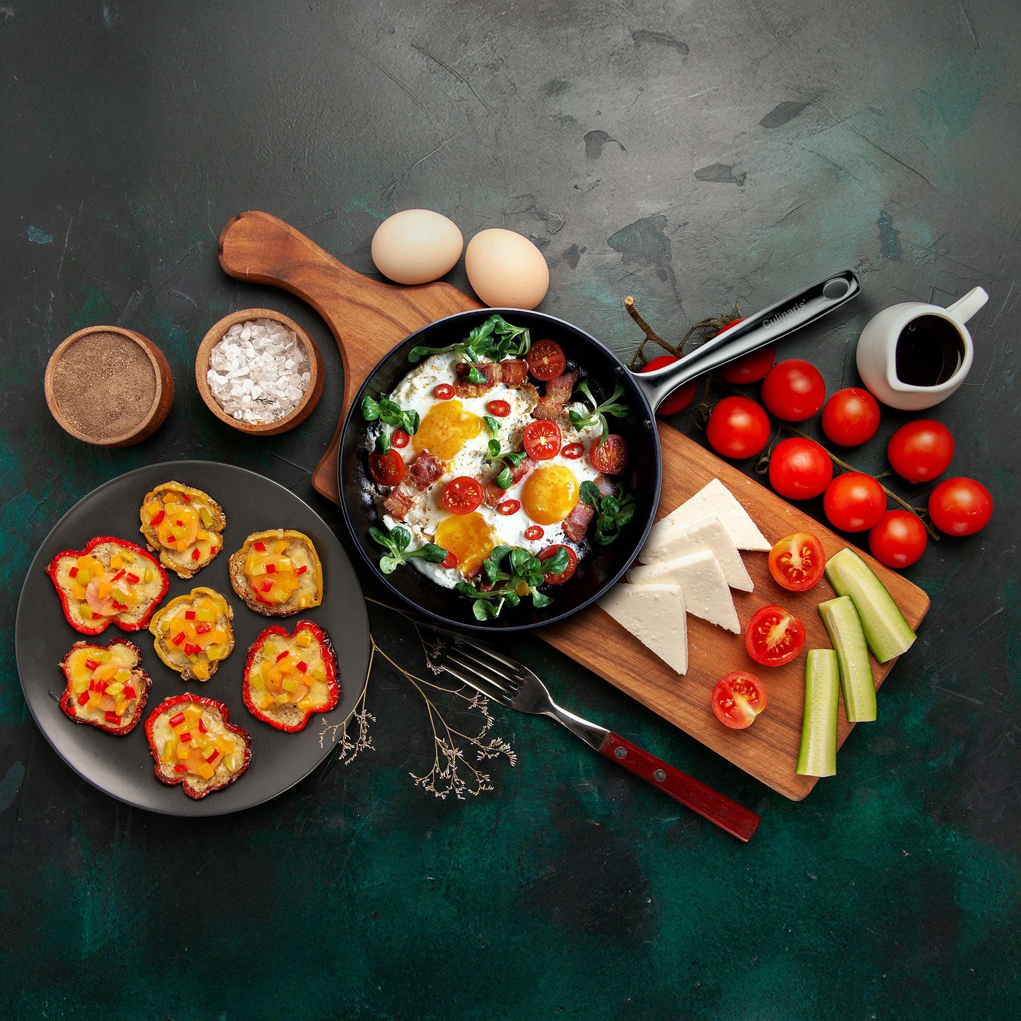 Iron frying pan - Martella - 25 cm - seasoned | Culinaris Iron frying pan - Martella - 25 cm - seasoned | Culinaris