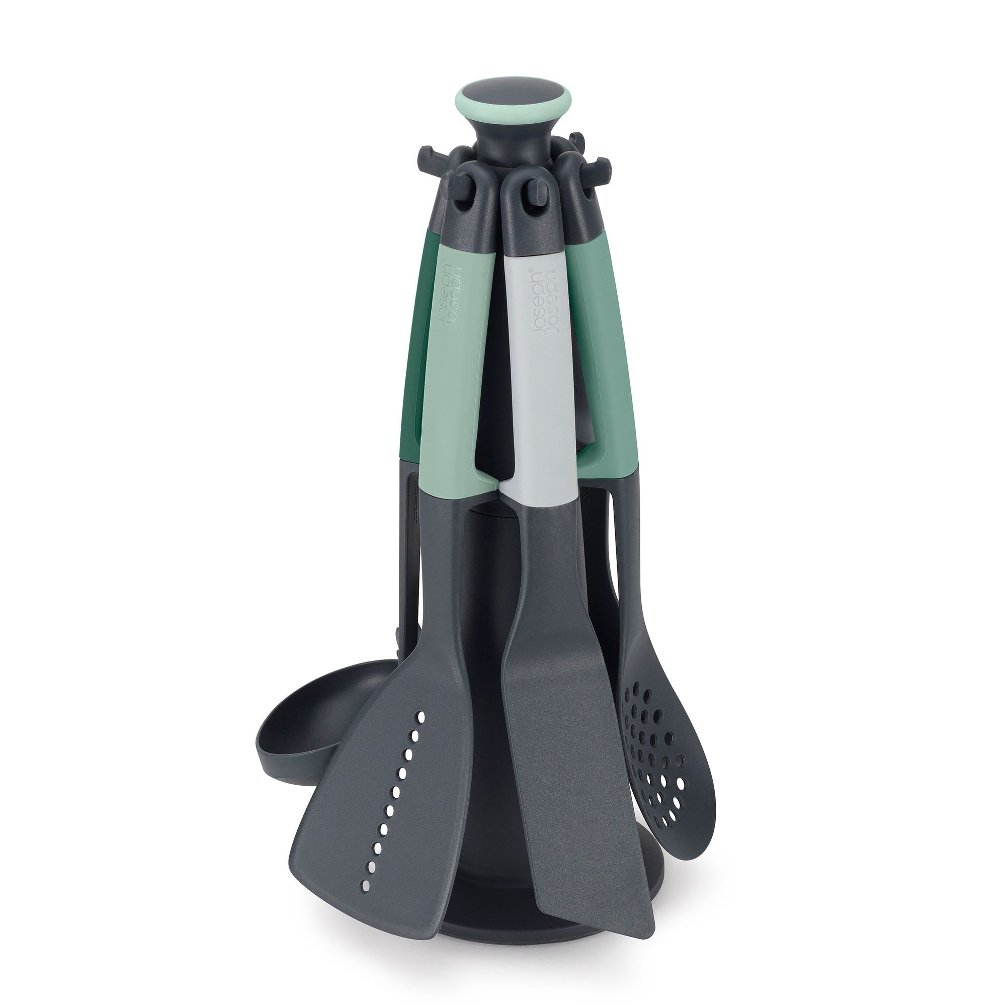 Joseph Joseph - Elevate™ 6-piece utensil set with swivel stand - Sage Joseph Joseph - Elevate™ 6-piece utensil set with swivel stand - Sage