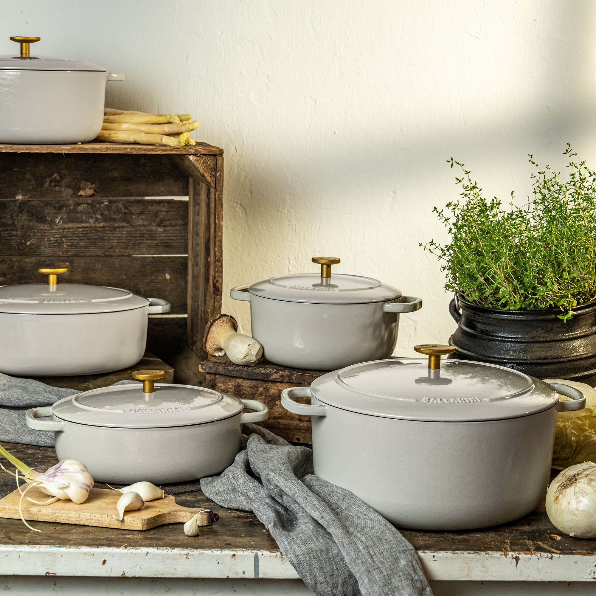 BALLARINI - Cocotte | Bellamonte | rund | 28 cm | Elfenbein