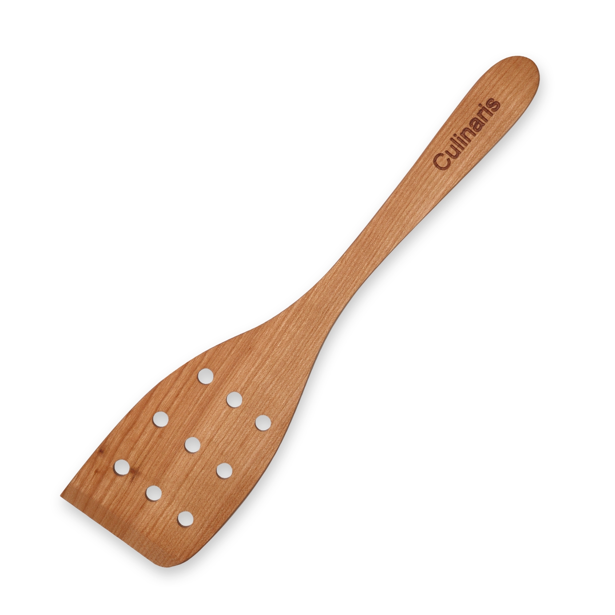 Turner with 9 holes - cherry wood - 30 cm | Culinaris Turner with 9 holes - cherry wood - 30 cm | Culinaris