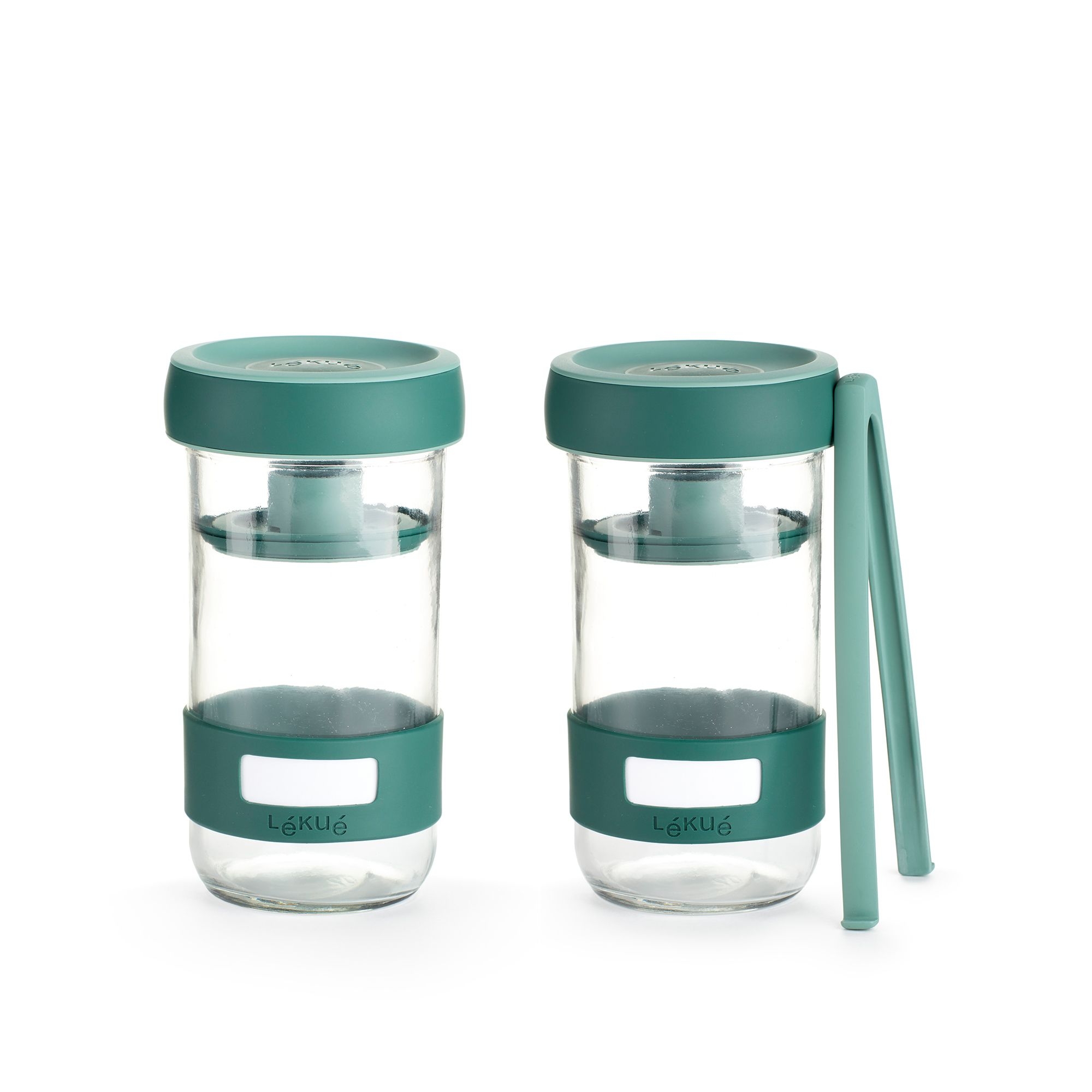 Lekue - "Kit Pickles" Fermentierset - 2 Gläser und Zange