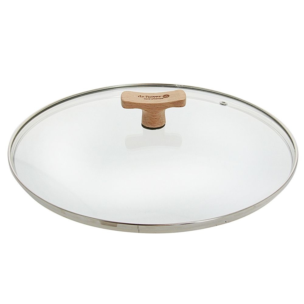 de Buyer - Glasdeckel mit Buchenholzknauf de Buyer - Glasdeckel mit Buchenholzknauf