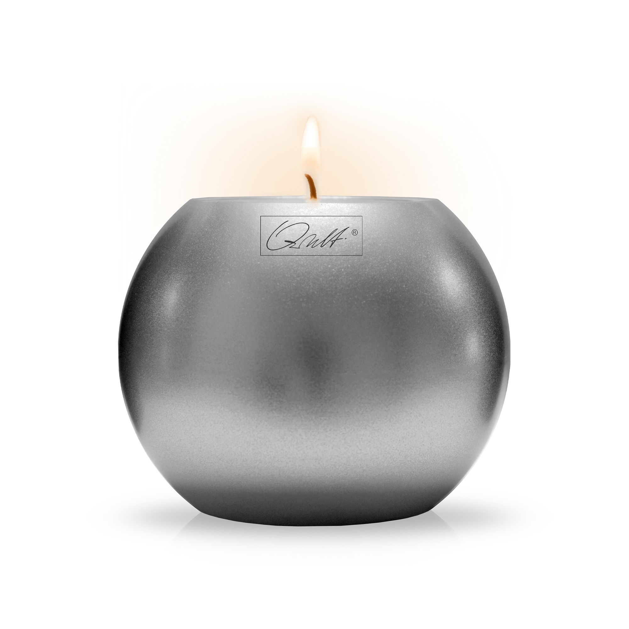 Qult Farluce Moon Metallic - Tealight Candle Holder Ø 8 cm - Silver