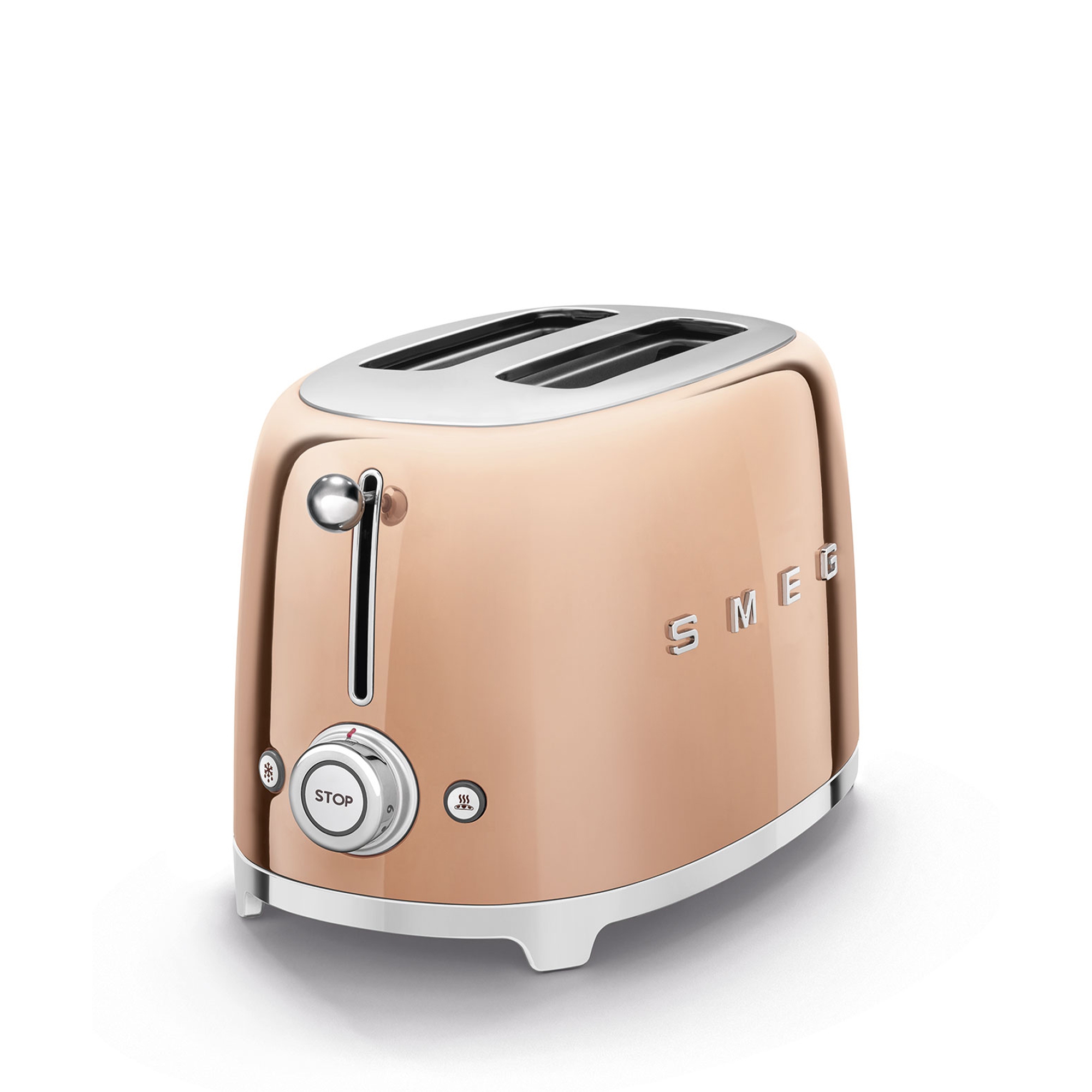 Smeg - 2-slot toaster compact - design line style The 50 ° years - rosé gold