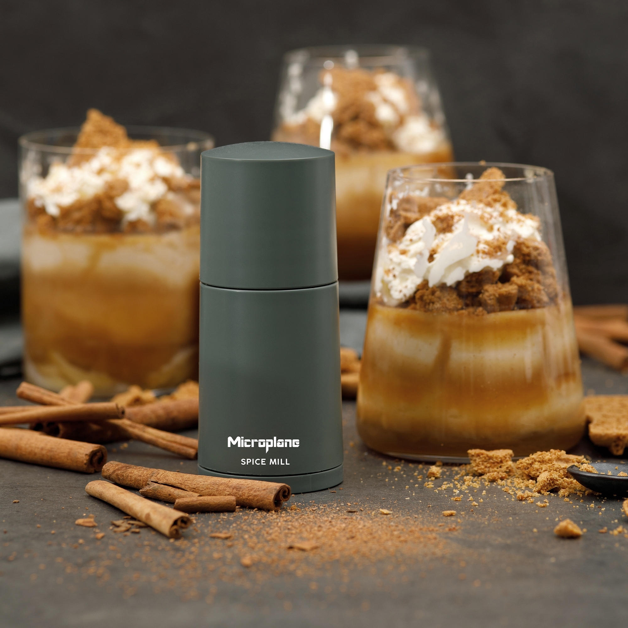 Microplane - Muskatmühle 2in1 - Dark Grey Microplane - Muskatmühle 2in1 - Dark Grey