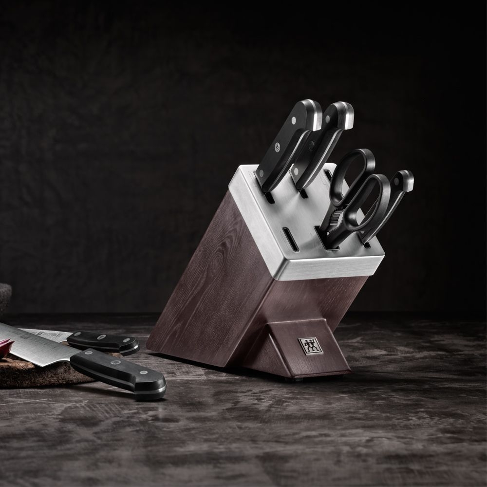 ZWILLING - self-sharpening knife block 7 pcs | Gourmet | Chocolate ZWILLING - self-sharpening knife block 7 pcs | Gourmet | Chocolate