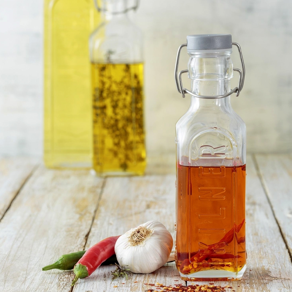 Kilner - Glass bottle with swing top | square | 300 ml Kilner - Glass bottle with swing top | square | 300 ml
