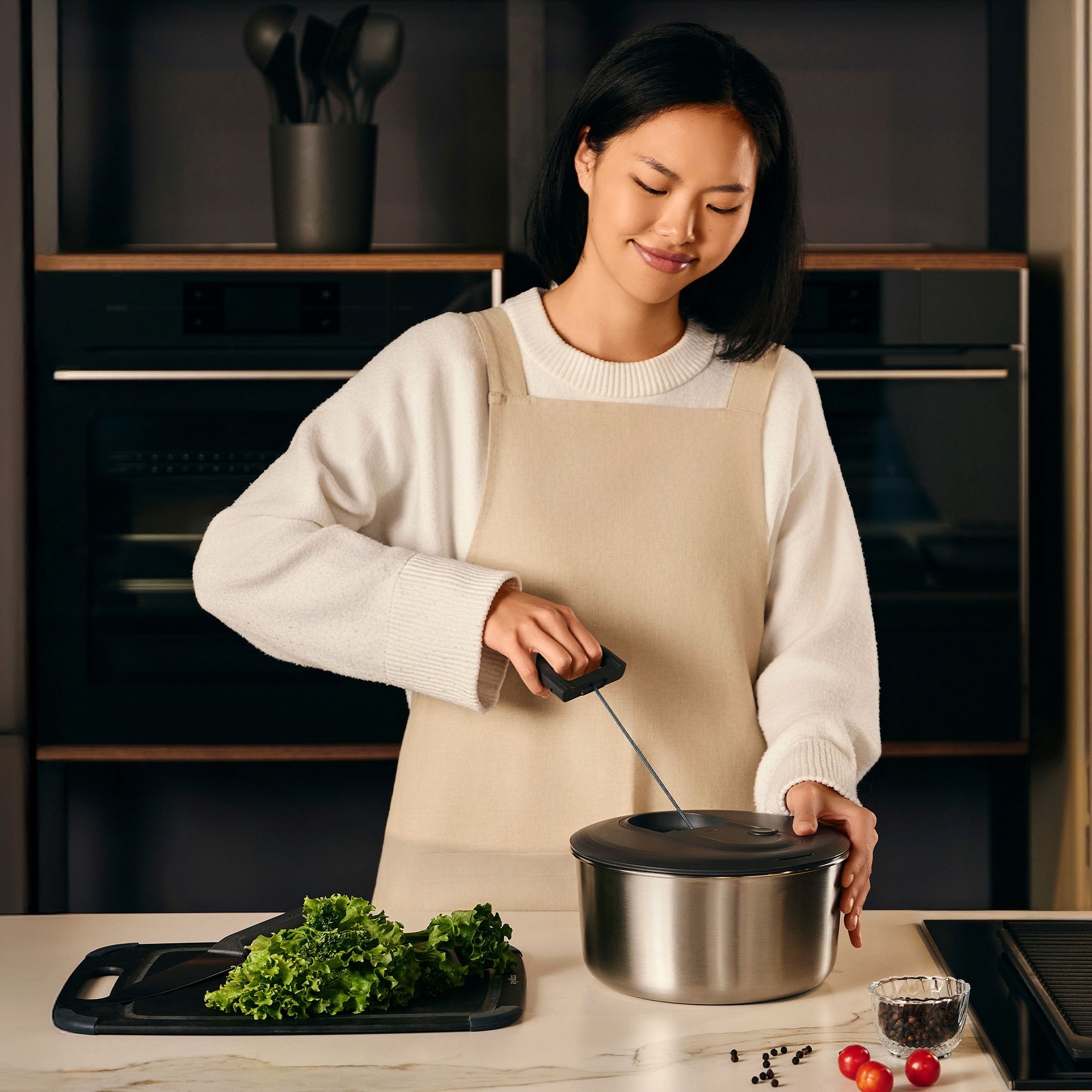 ZYLISS - Salatschleuder Easy Spin | Edelstahl